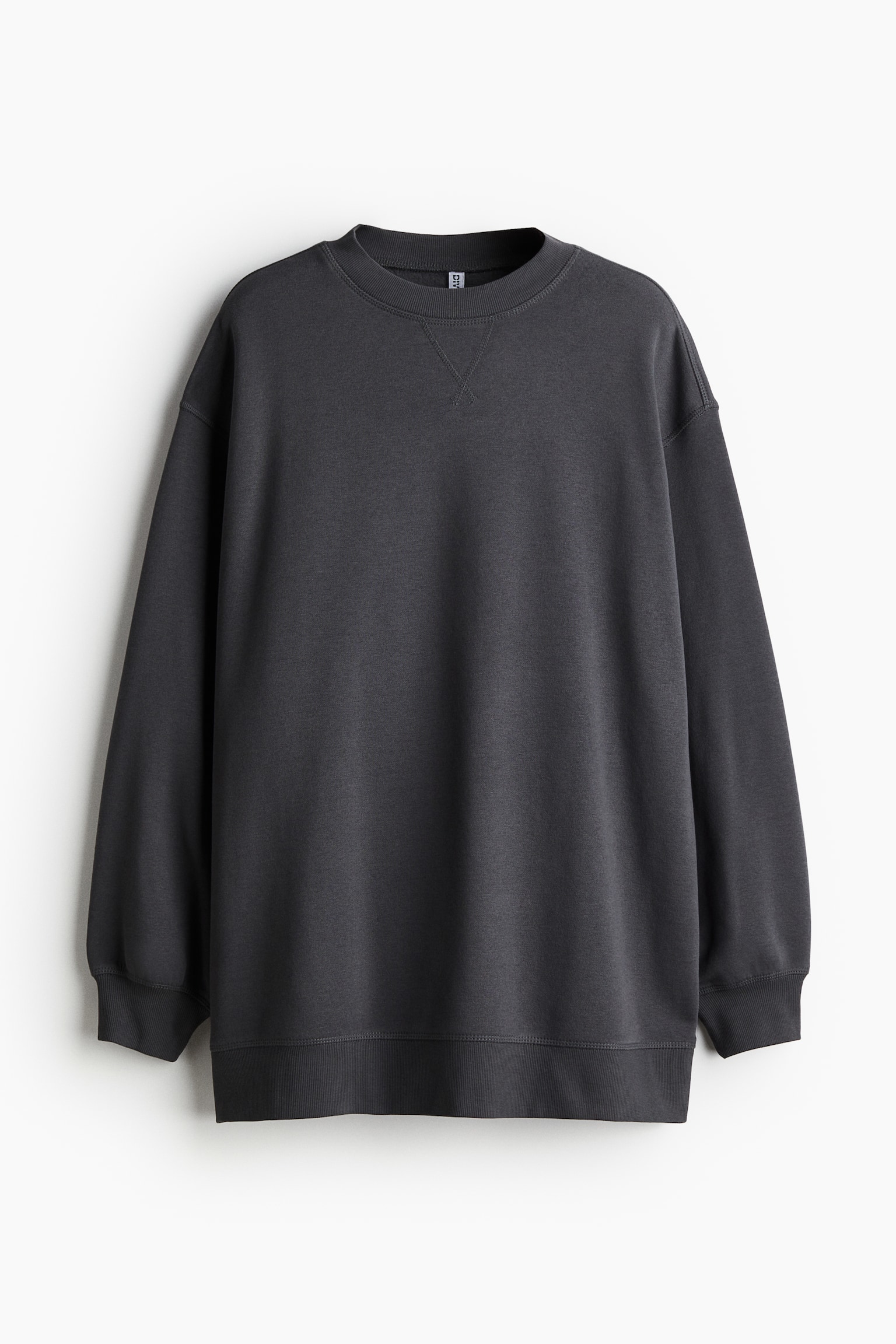 Oversized sweatshirt - Mörkgrå/Svart/Ljusgråmelerad/Ljusblå/Ljus dimrosa/Röd - 2