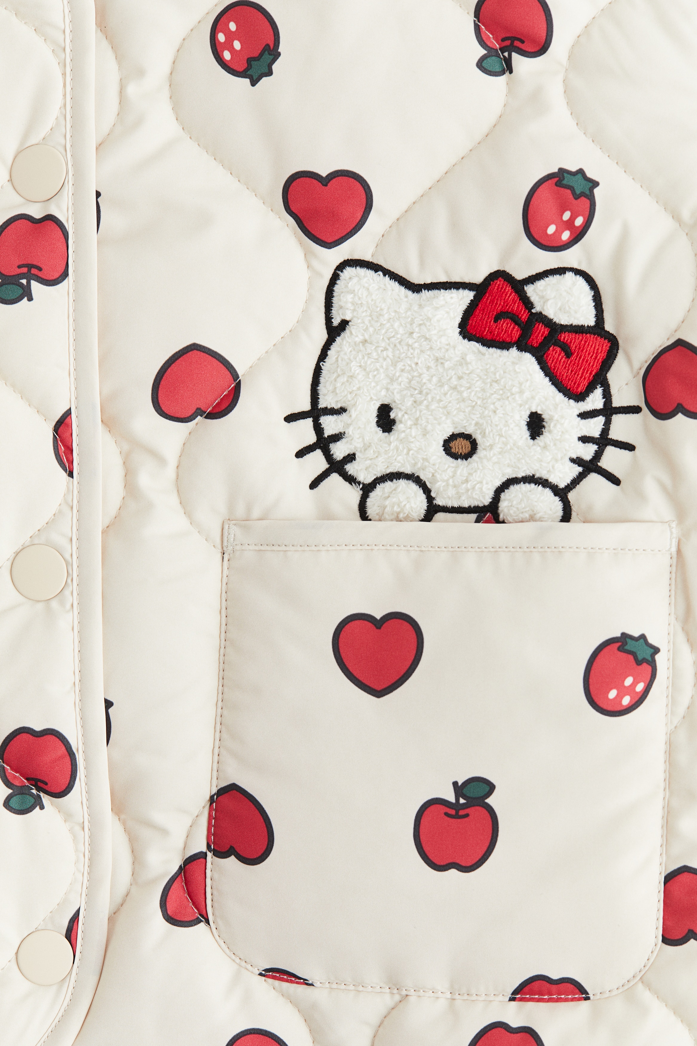 キルティングジャケット - クリーム／ハローキティ - Kids | H&M JP