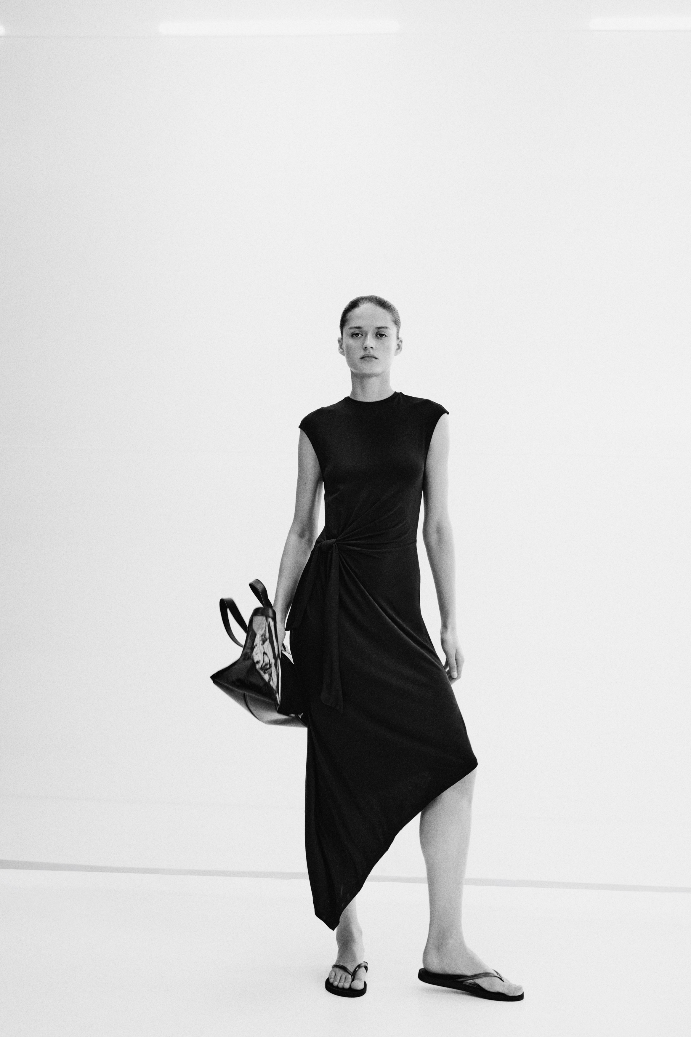 Asymmetric Tie-Detail Dress thumbnail 3