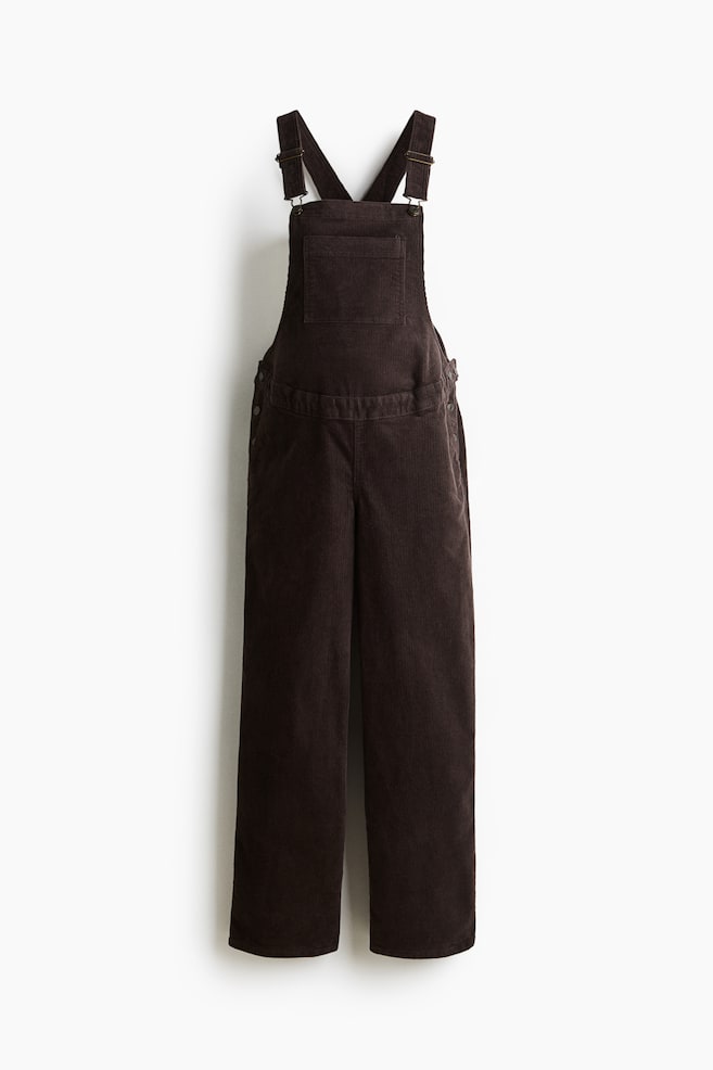 MAMA Before & After Cord-Latzhose - Braun/Dunkelblau - 1