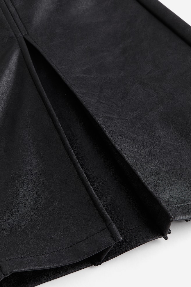 Pleated mini skirt - Black - 3