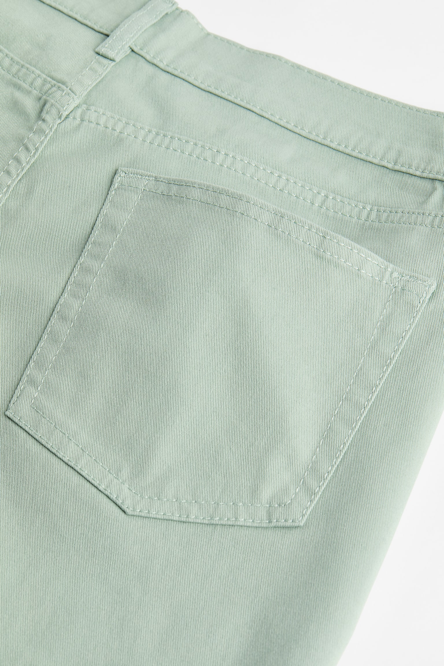 Slim Fit Cotton Twill Shorts - Light green/Khaki beige/Blue/Forest green/Dark blue/Steel grey/Cream/Black - 2