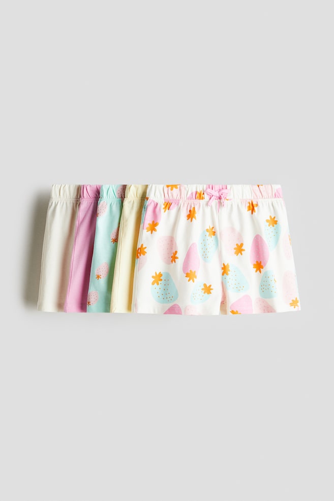 5er-Pack Baumwollshorts - Rosa/Erdbeeren - 1