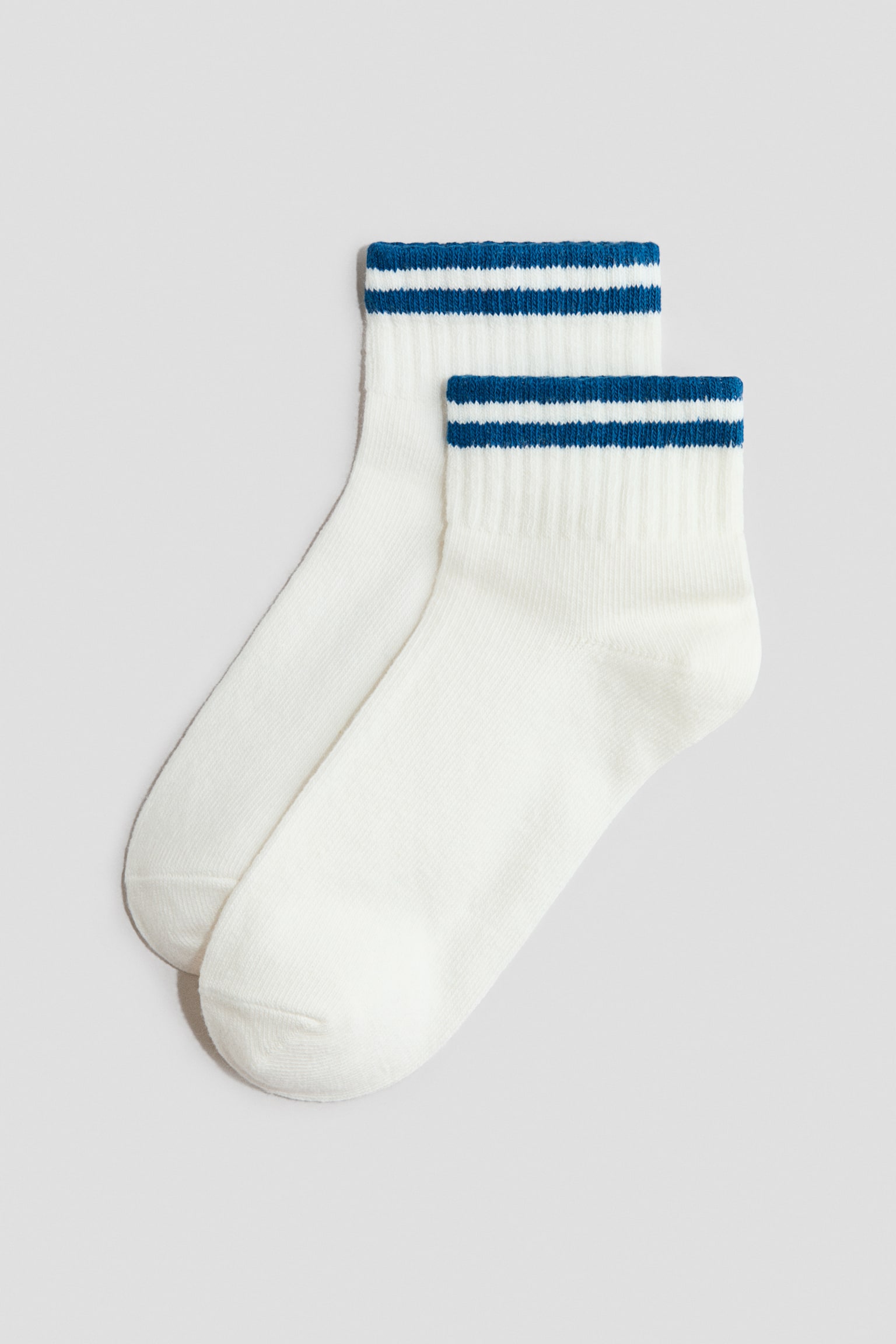 Ankle socks - White/Blue/White/Dinosaurs - 3