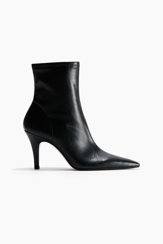 Женские ботинки H&M Heeled Sock, цвет: Чёрный