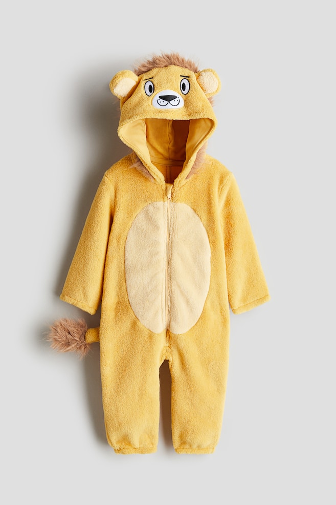 Tenue de déguisement - Jaune/lion/Beige/imprimé léopard/Gris/koala/Vert/crocodile/Vert/dinosaure - 1