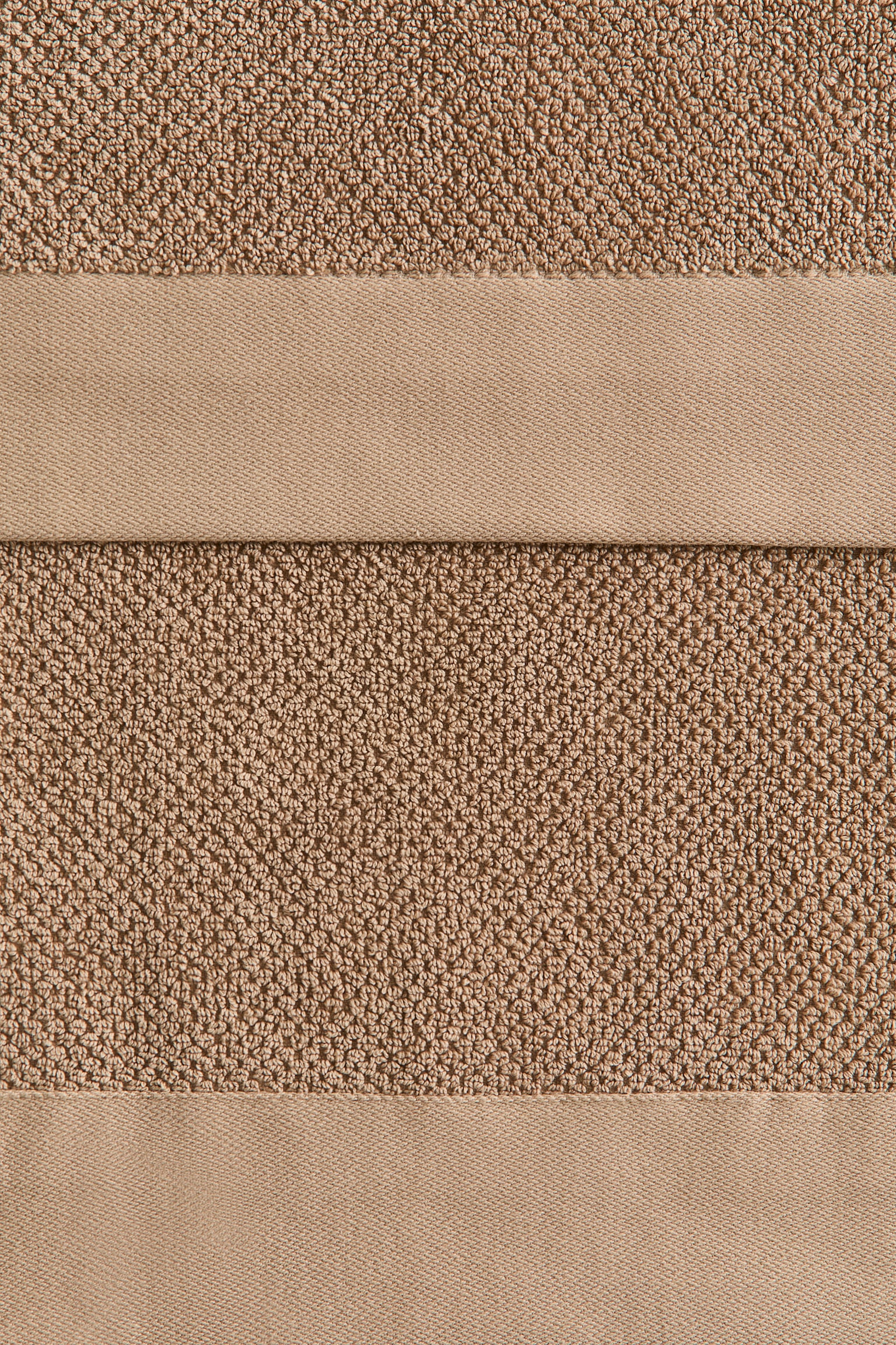 Бавовняний махровий банний рушник - Коричневий/Світло-бежевий/Білий/Світло-сірий/Приглушений світло-блакитний/Темно-зелений/Пудрово-рожевий/Шавлієвий/Темно-синій/Чорний - 3