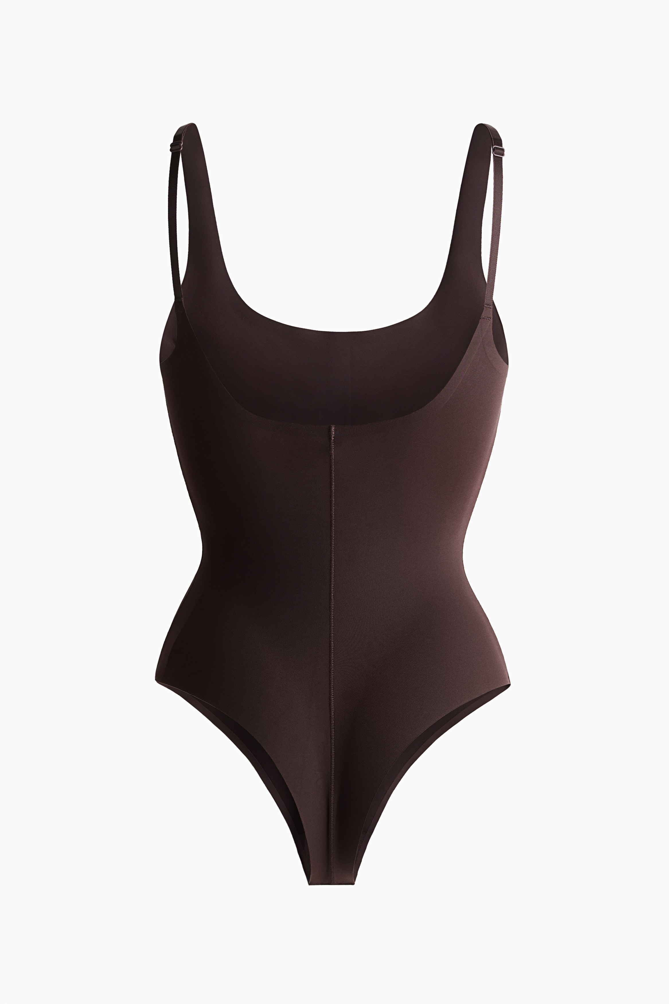 Seamless Light Shape Bodysuit - Dark brown - Ladies | H&M US