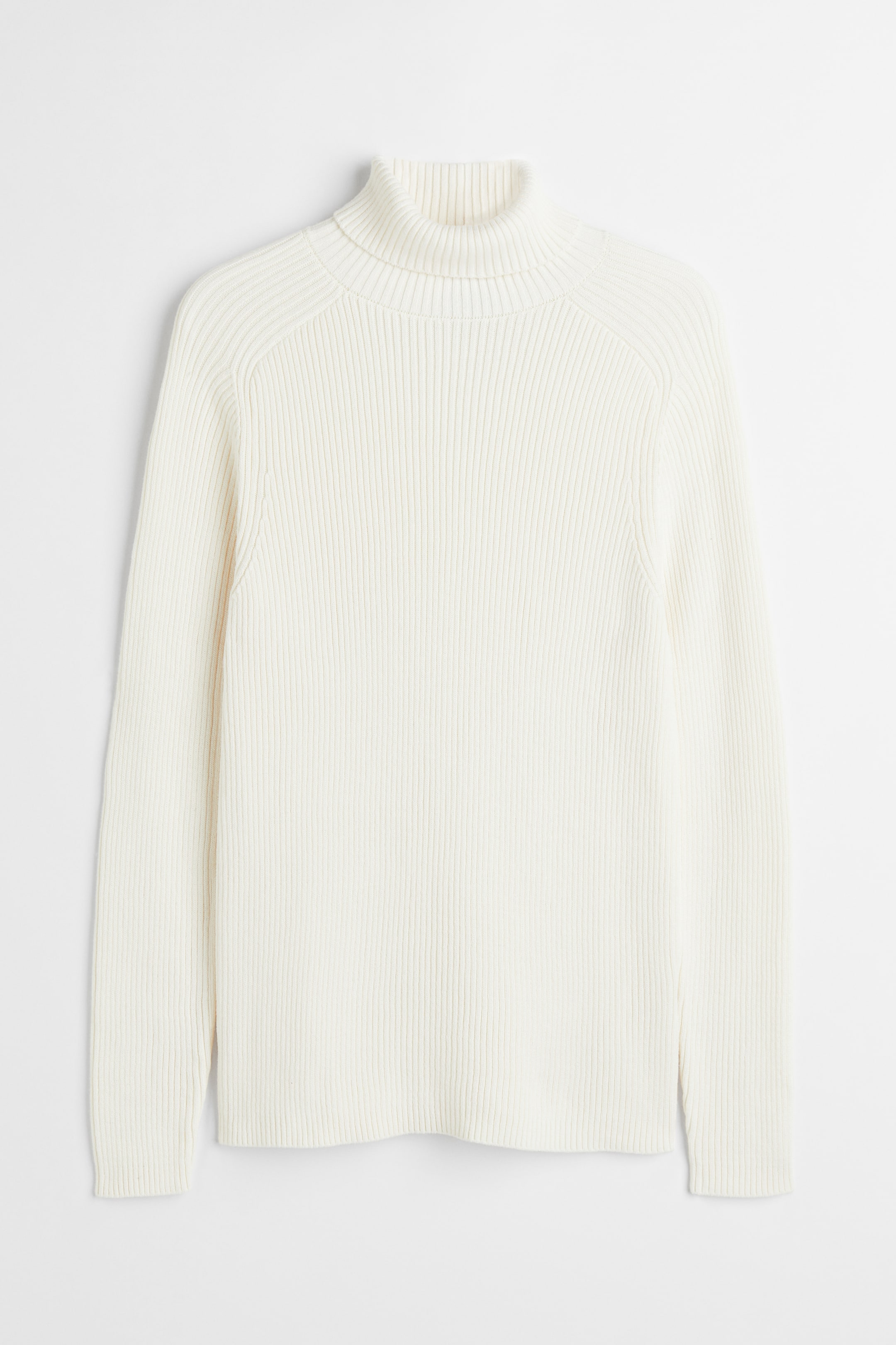 Polo-neck jumper Muscle Fit - Polo-neck - Long sleeve - White - Men | H ...