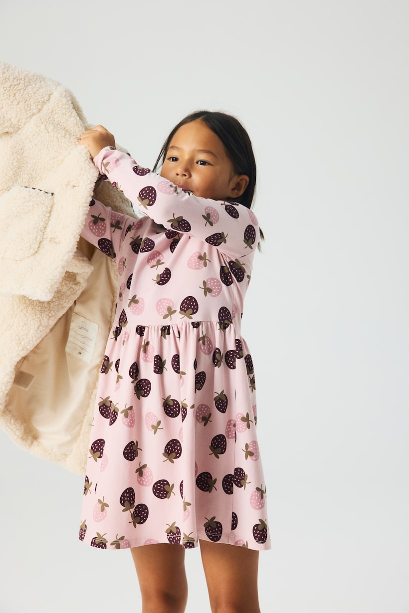 Abito Manica Lunga In Caldo Cotone Bambina MIMOSA CAMELIA1 - Foto 3