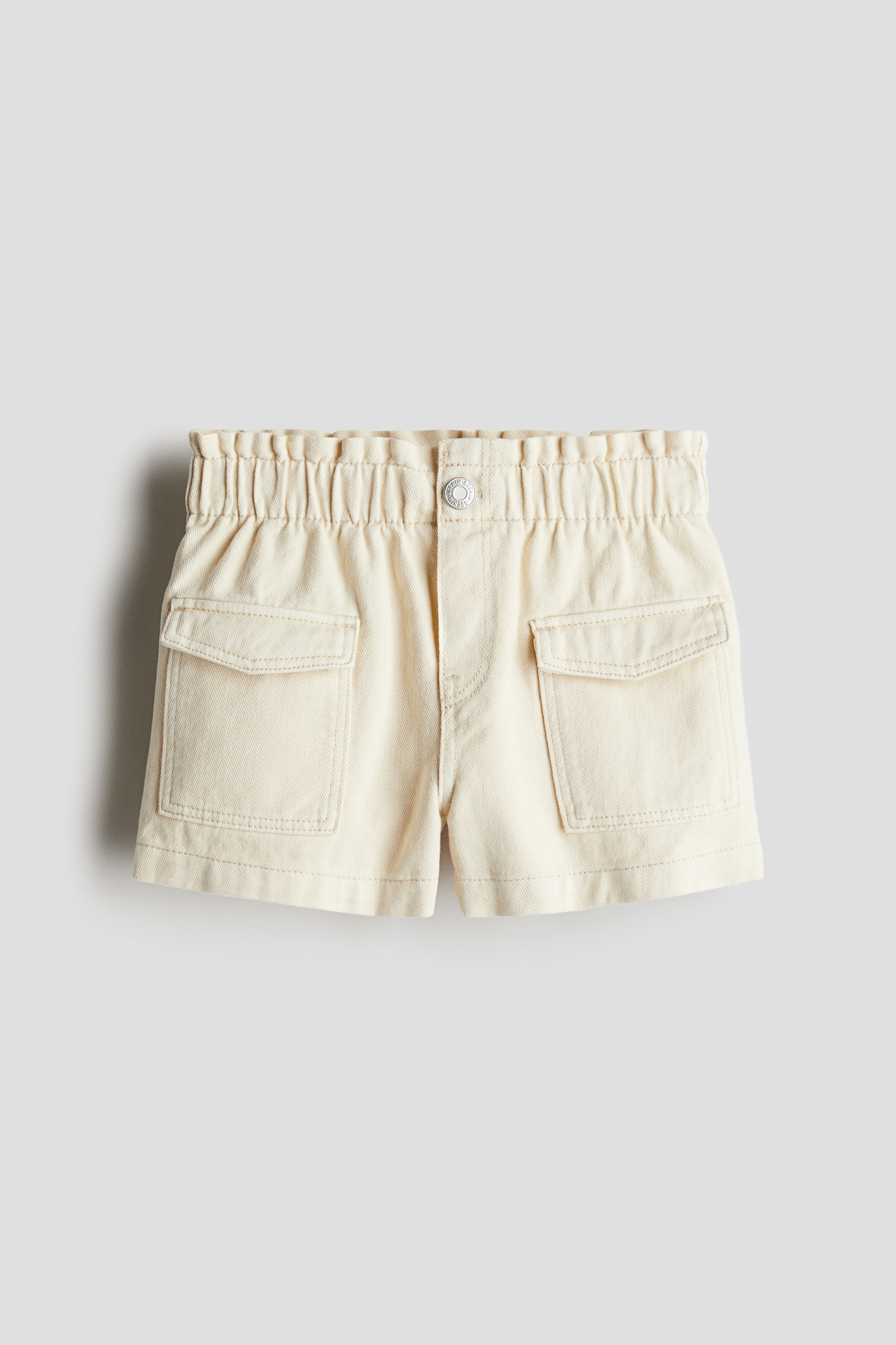 Loose Fit Denim Shorts - Cream/Light denim blue/Light pink/Pale denim green