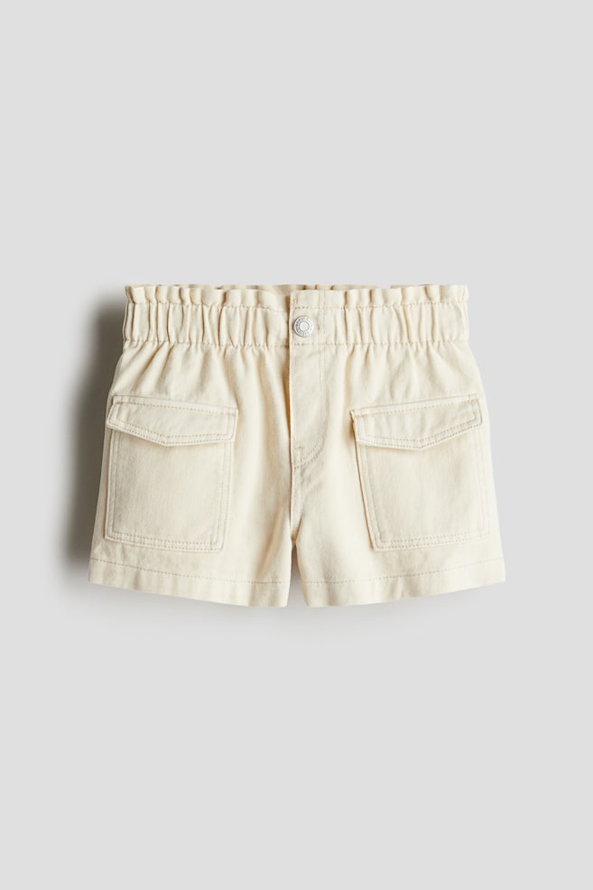 Loose Fit Denim shorts - Cream/Pale denim green/White/Floral/Light denim blue/Denim blue/Denim blue/Light pink/Light pink - 1