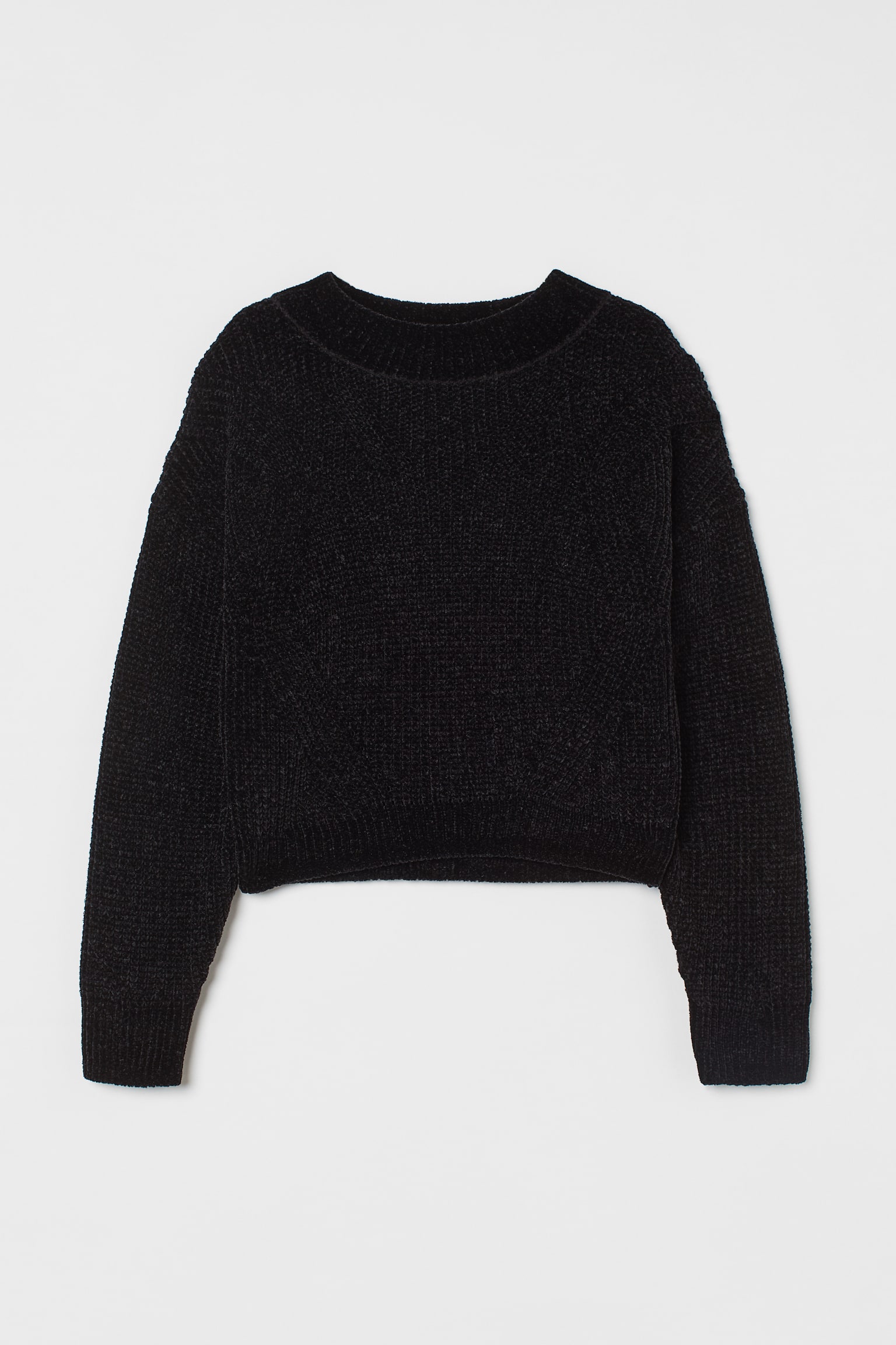 Knitted jumper - Black - 1