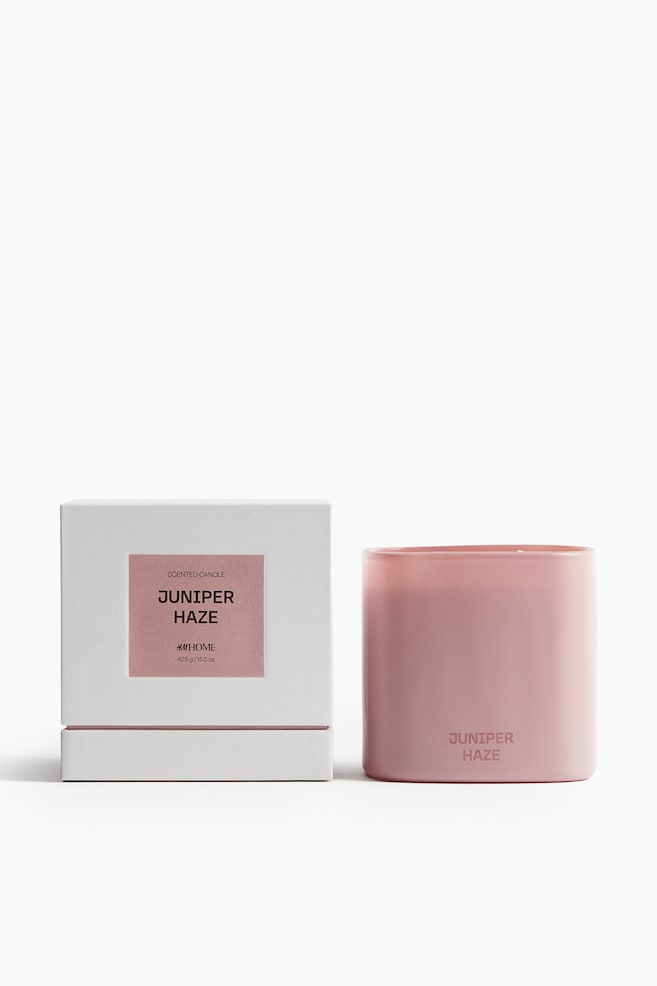 Grande candela profumata in vasetto di vetro - Juniper Haze/Golden Saffron - 1
