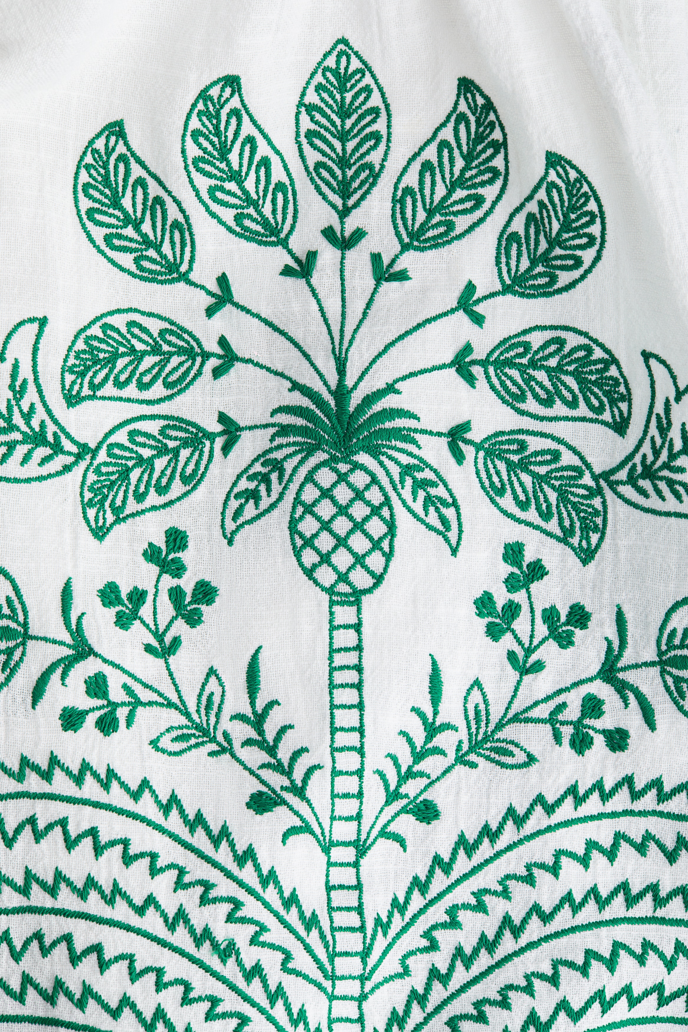 Embroidered cotton dress