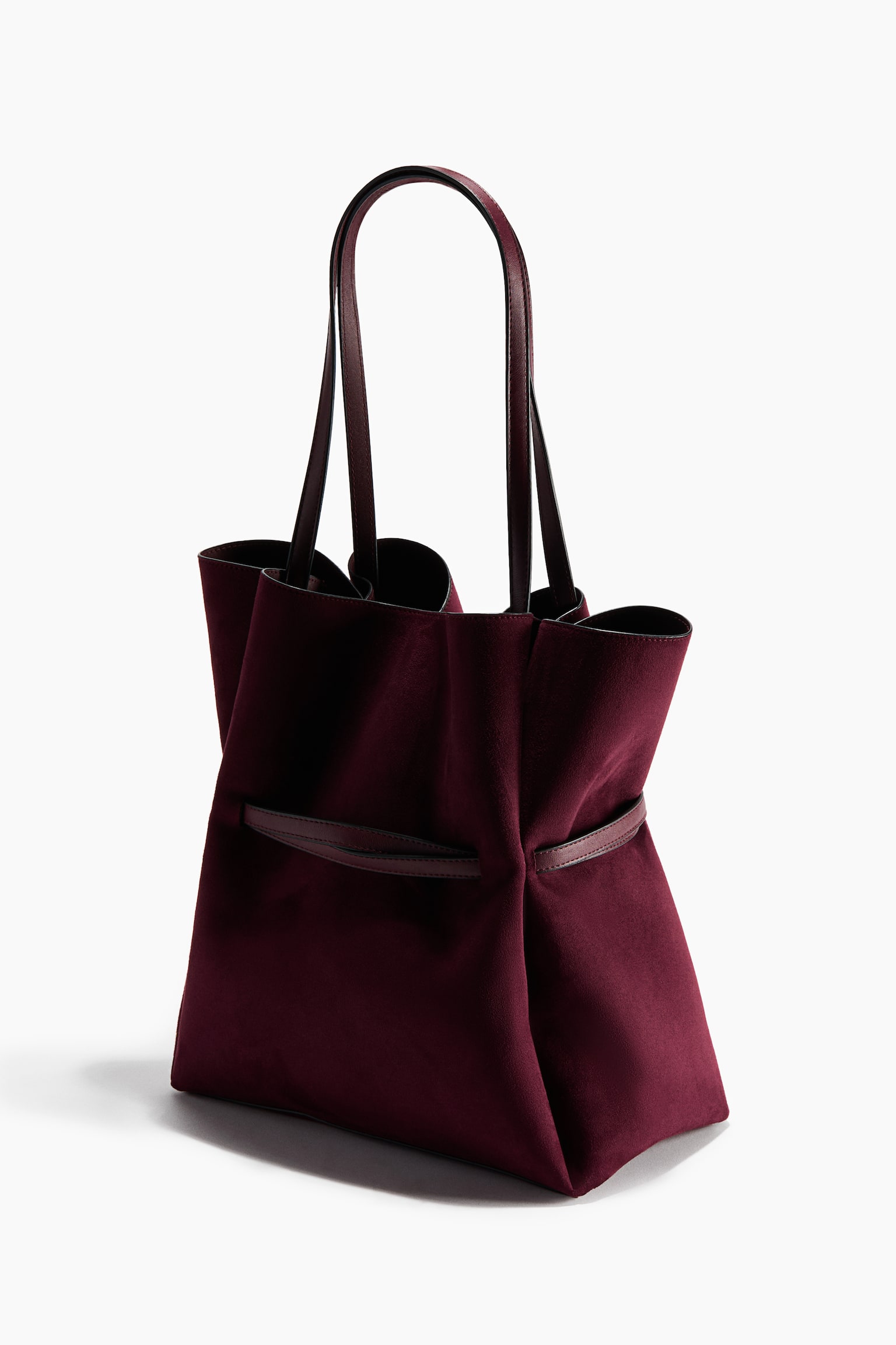 Tote bag - Burgundy/Dark khaki green - 3