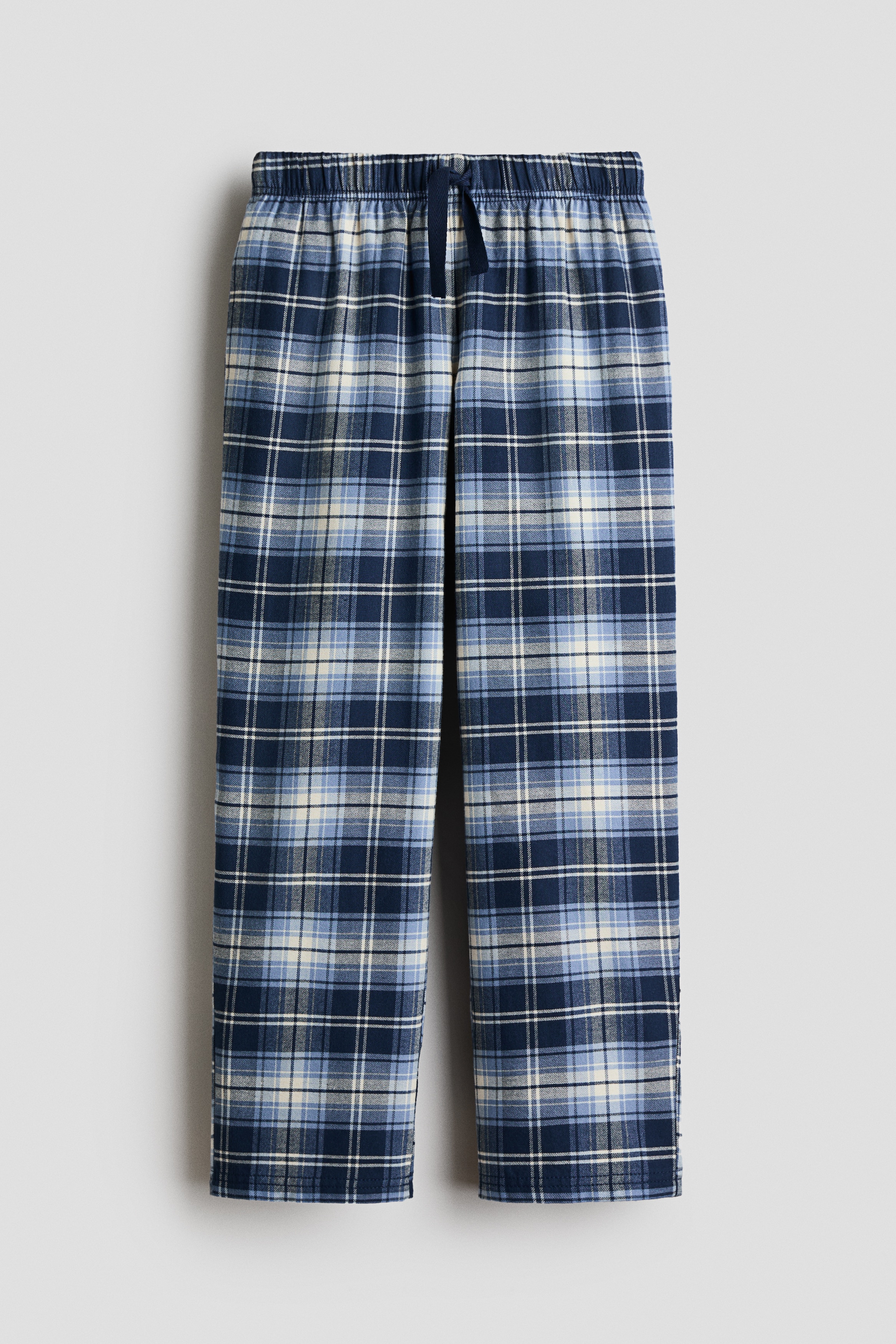 Calças de pijama em flanela com padrãoModelo