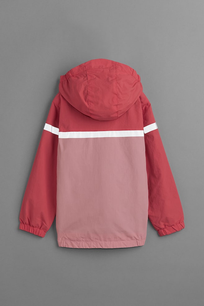 Water-repellent shell jacket - Brick red/Block-coloured - 7