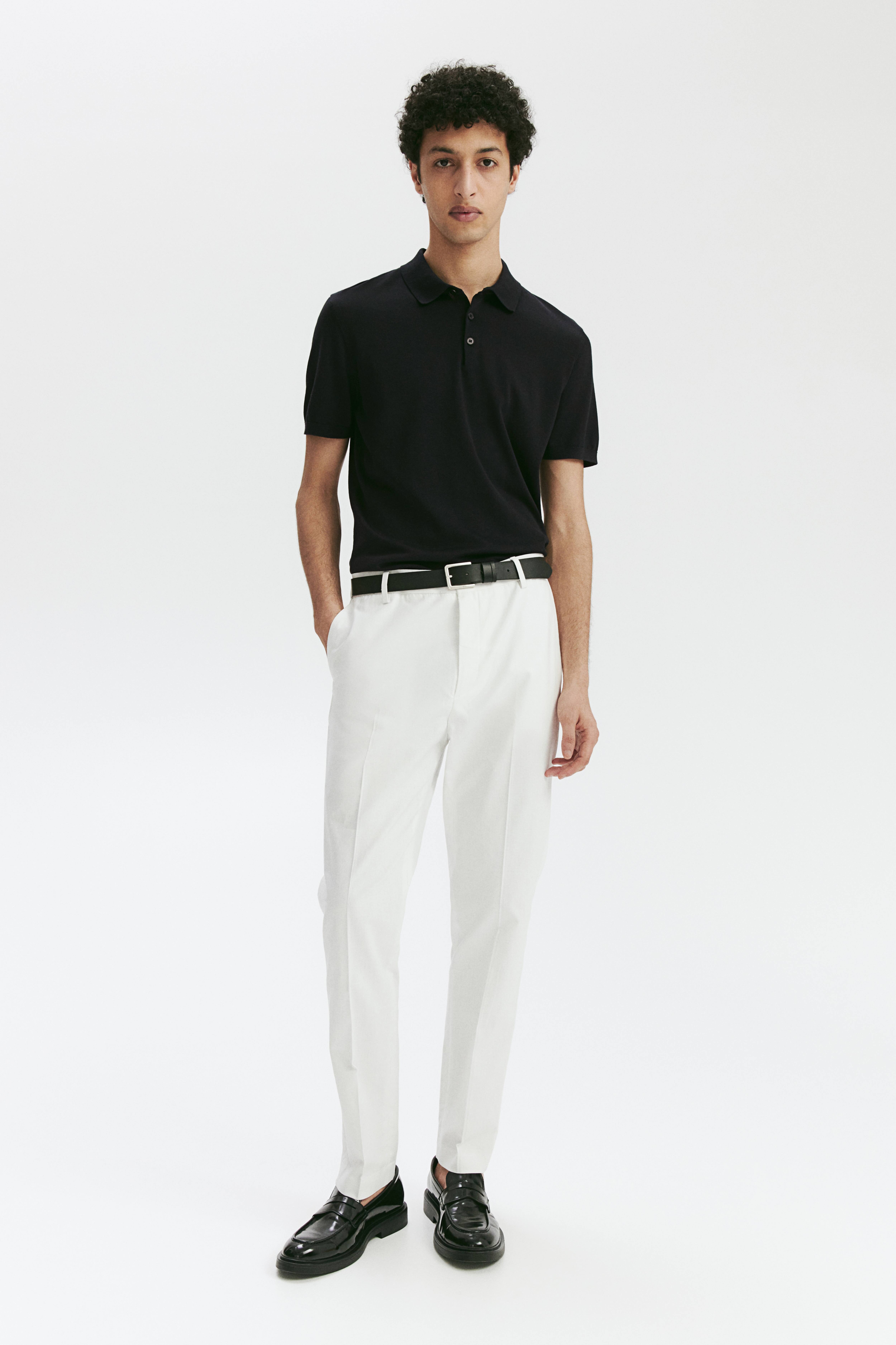 H&m silk blend polo best sale