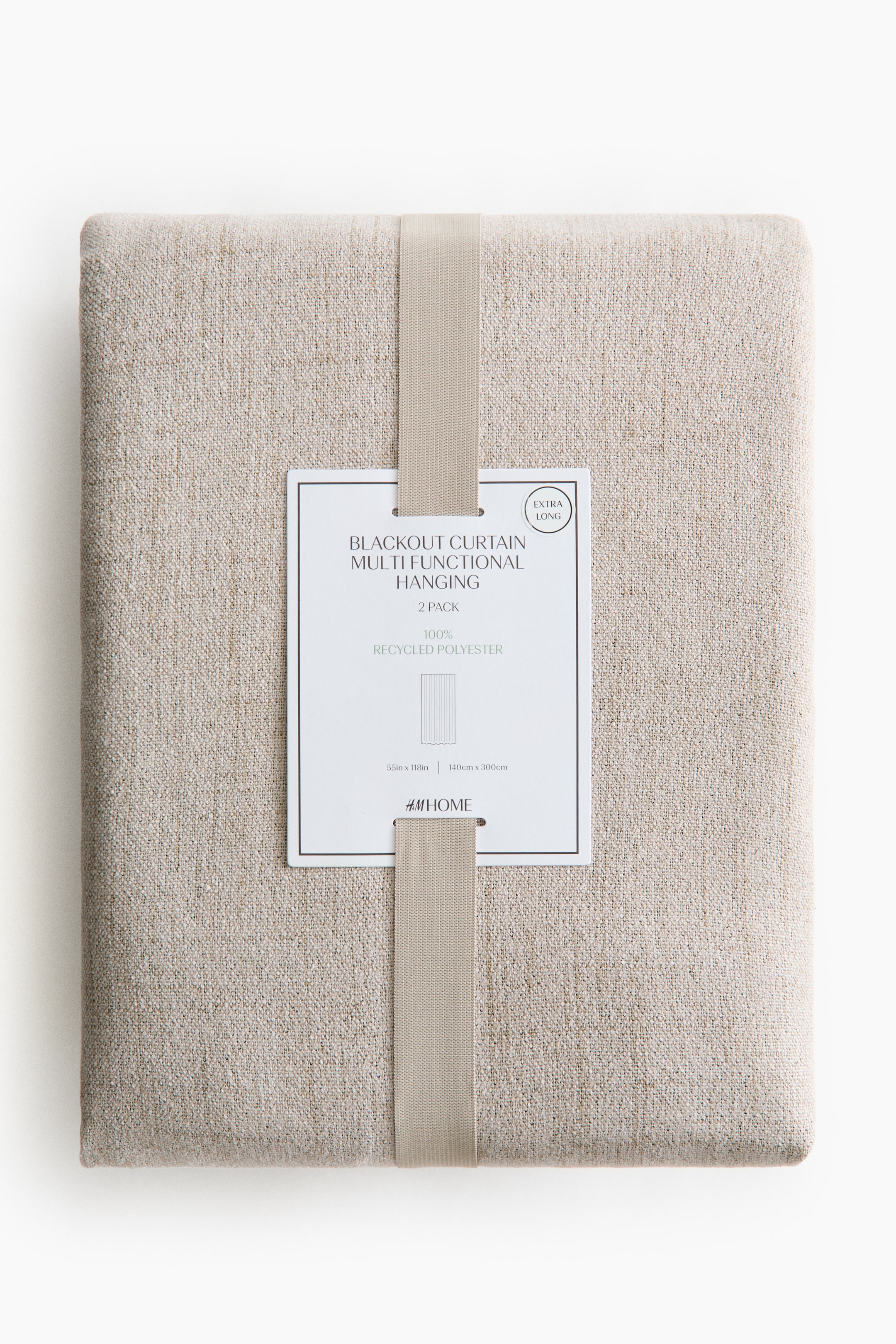 View larger image: 2-pack extra-long blackout curtain lengths - Beige - Home All | H&M US 2