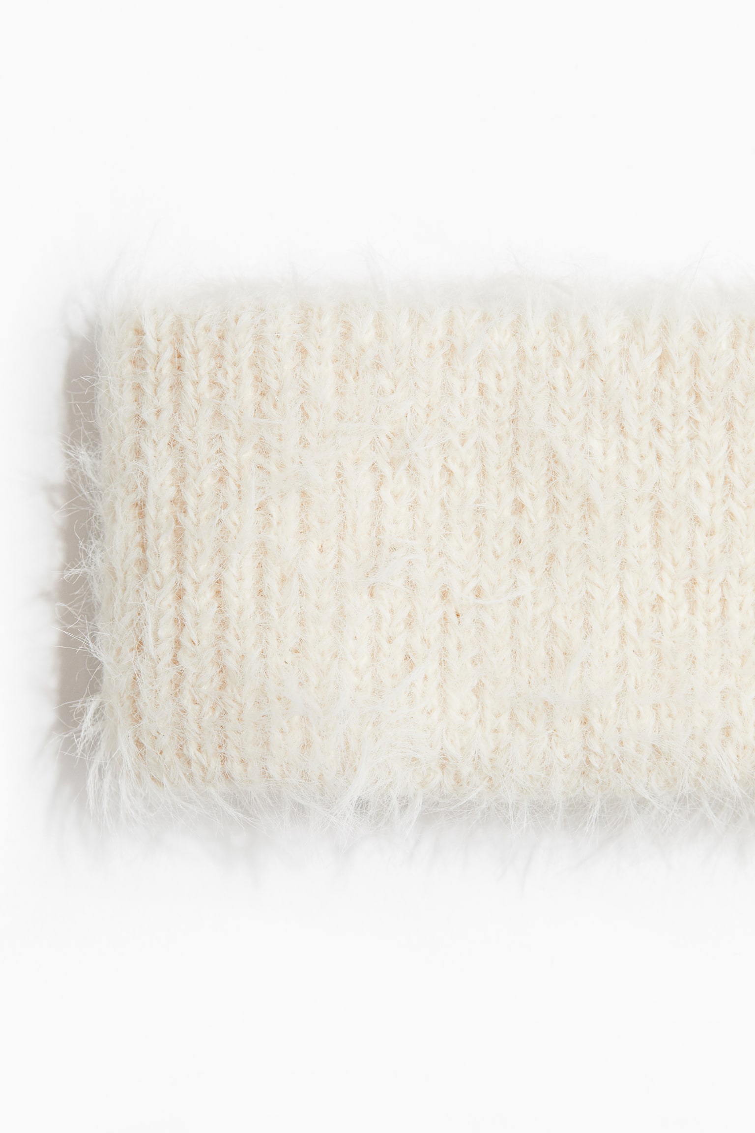 Fluffy headband - Cream - 2