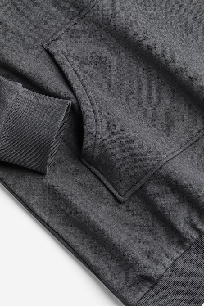 Sweatshirtkjole med hette - Mørk grå/Sort/Mørk grå/Naturhvit/dc/dc/dc - 3
