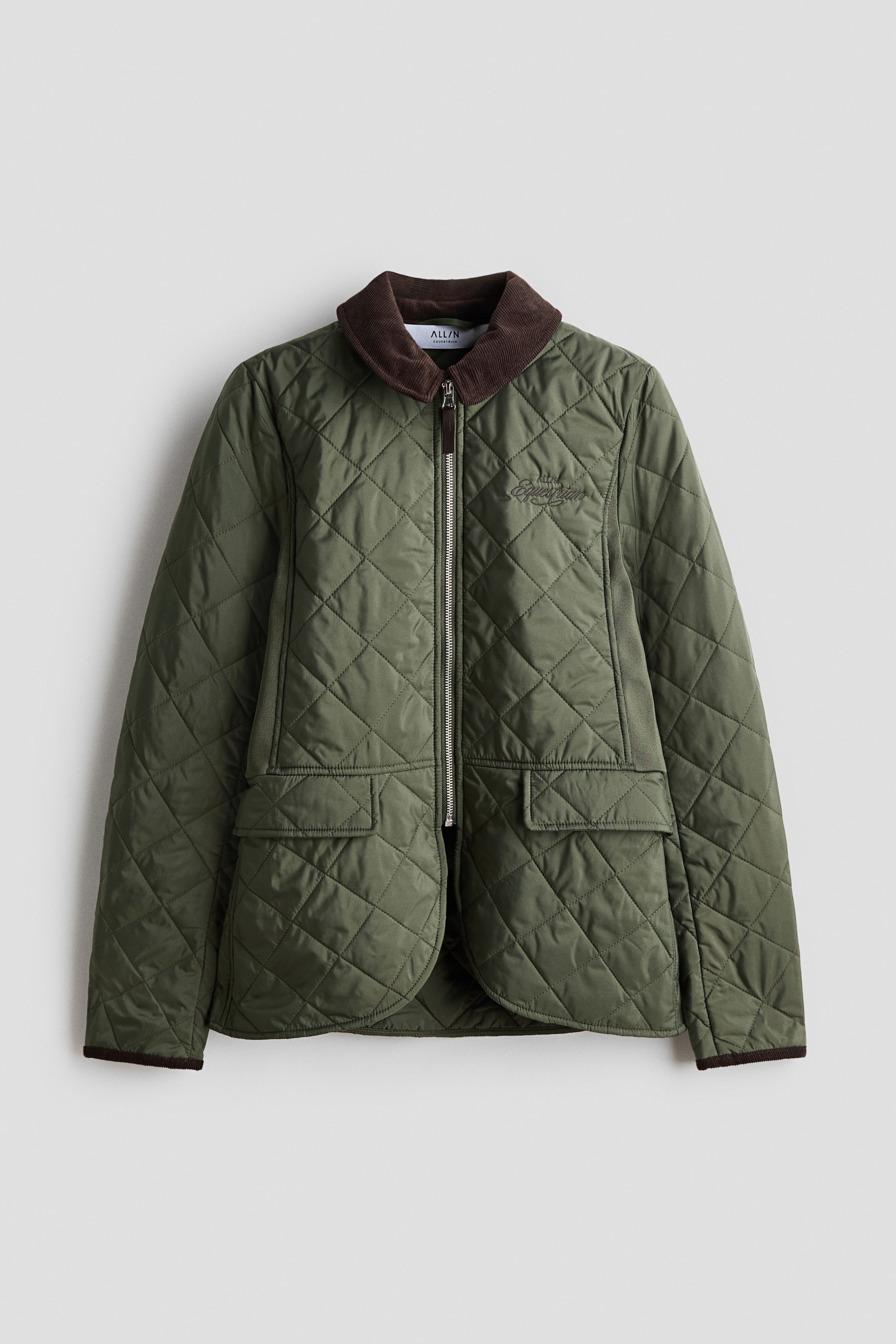 View larger image: Lightly padded stable jacket - Khaki green - Ladies | H&M 1
