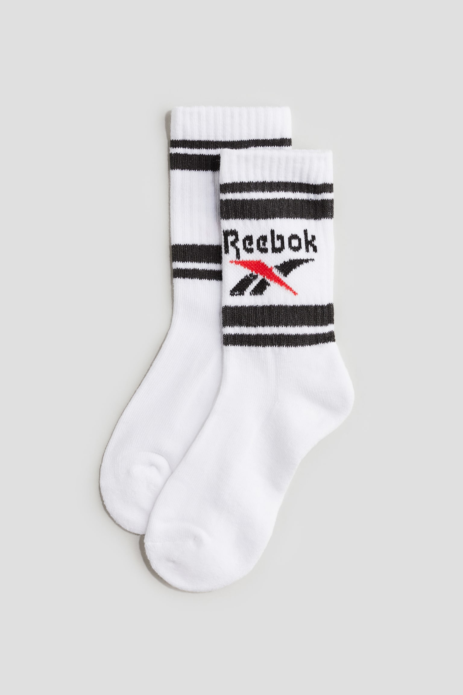 2-pack motif-detail socks - White/Reebok - 1