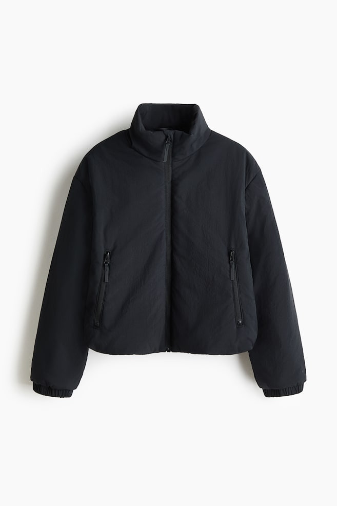 Water-Repellent Padded Activewear Jacket - Black/Light pink - 1