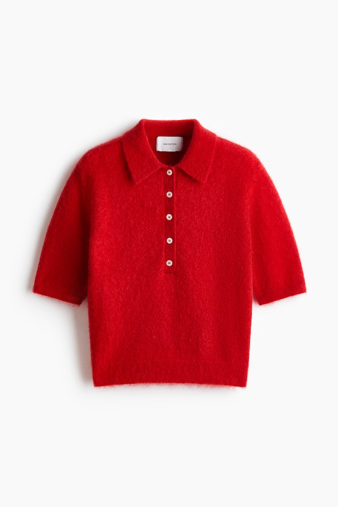 Polo en mezcla de mohair - Rojo - 1
