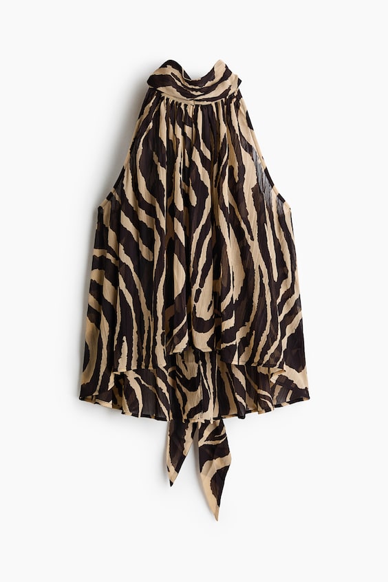 Женские топы H&M Tie-Detail Chiffon Top