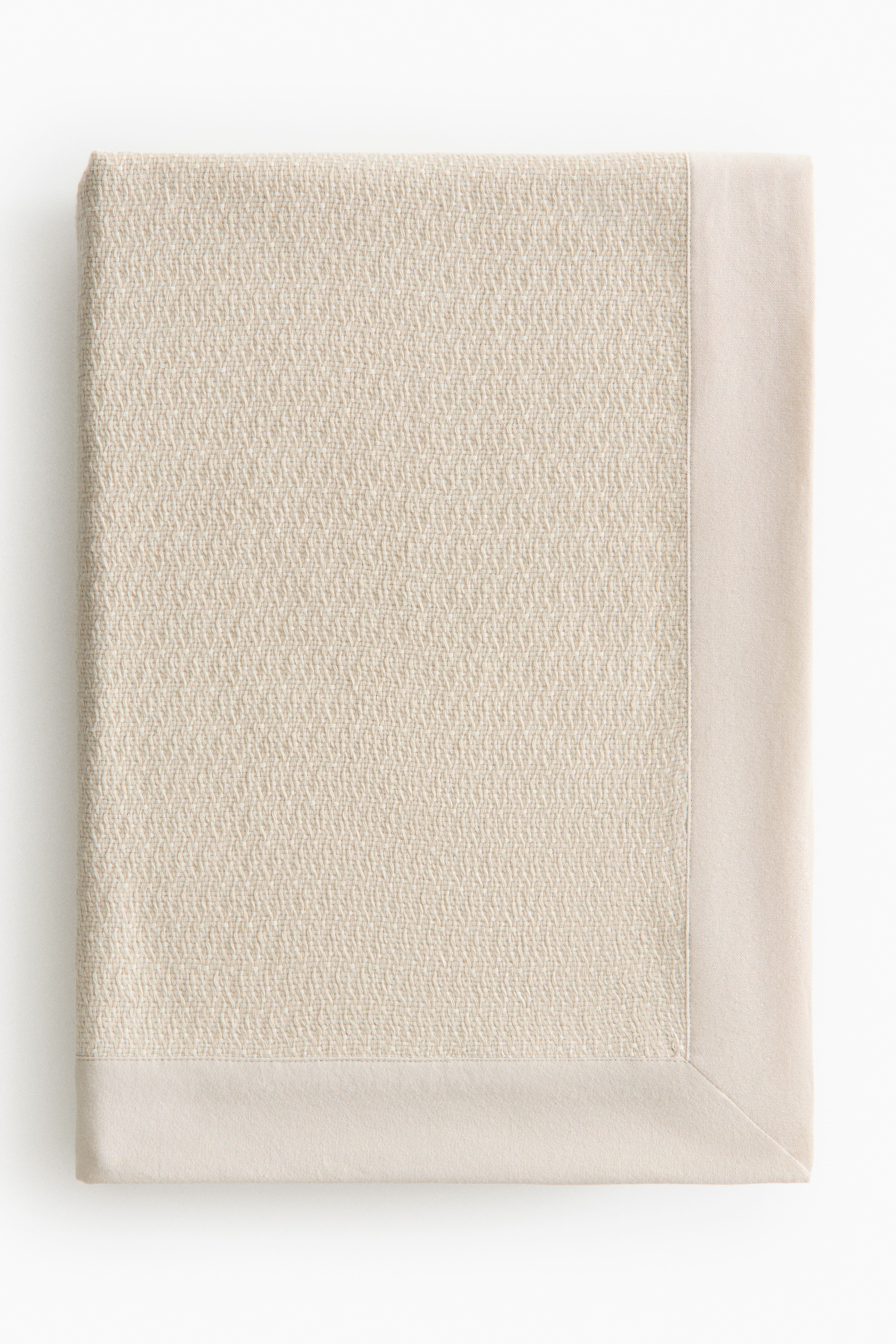 Textured Cotton-Blend Bed Throw