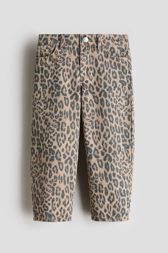 Детские джинсы H&M Barrel-Leg Cotton Pants