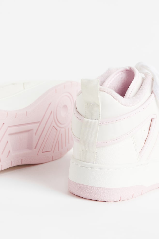 Sneakers montantes - White/Light pink - 2