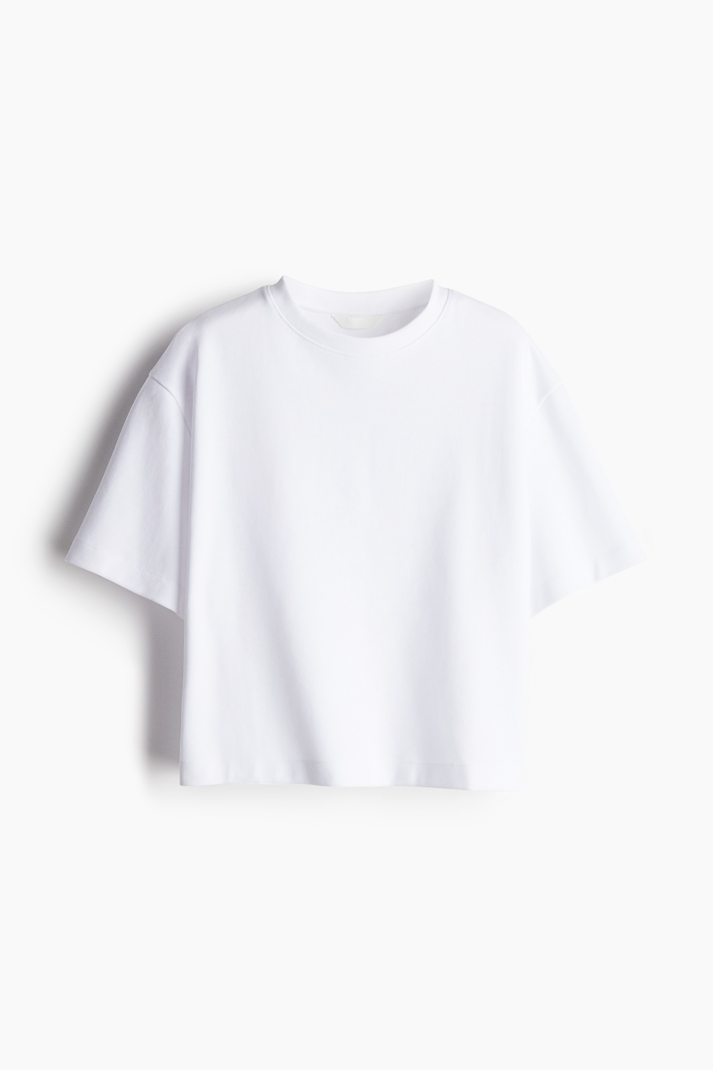 Women's White Boxy Interlock T-Shirt | H&M US