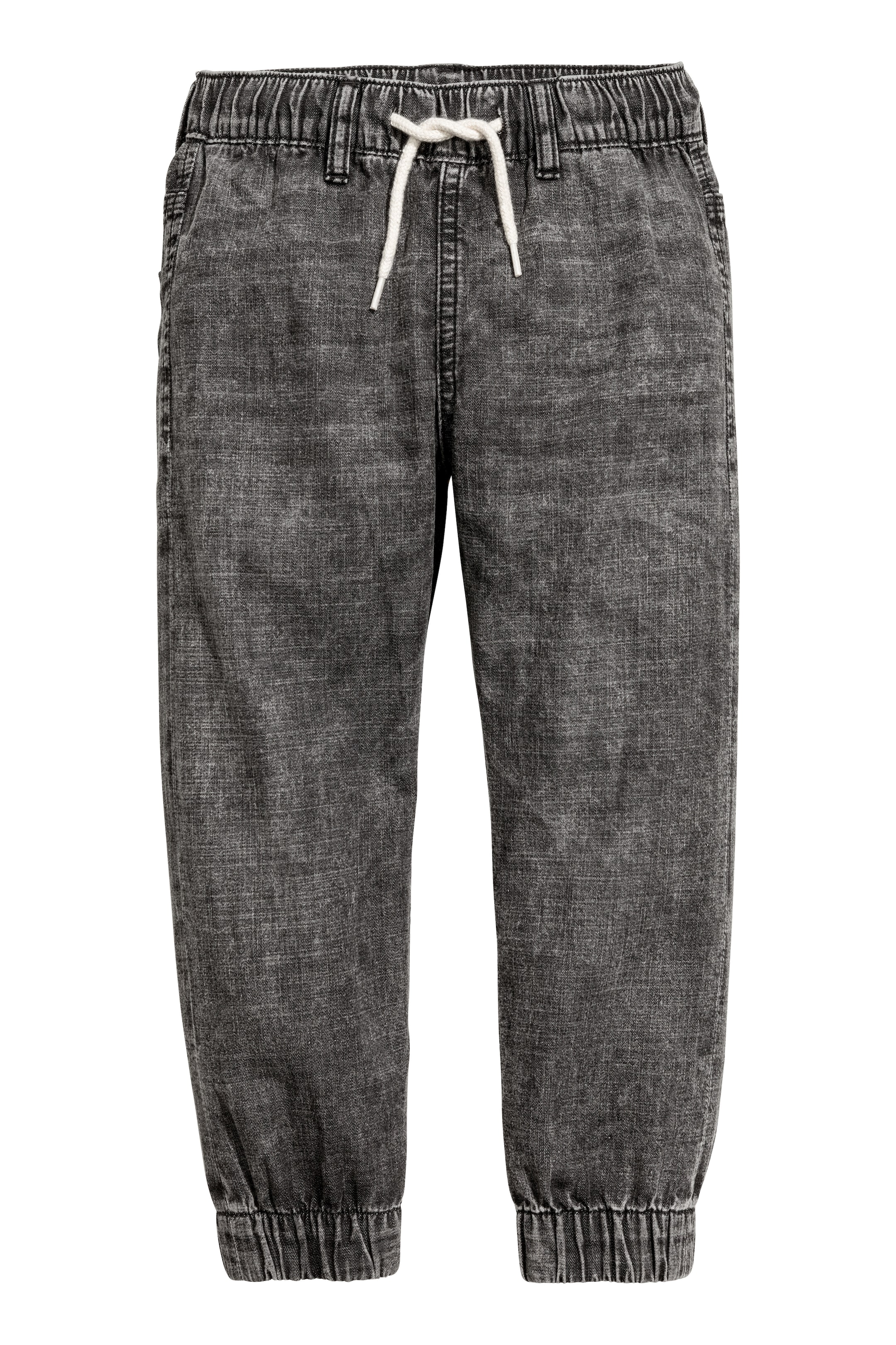 View larger image: Denim joggers - Dark grey washed out - Kids | H&M GB 1