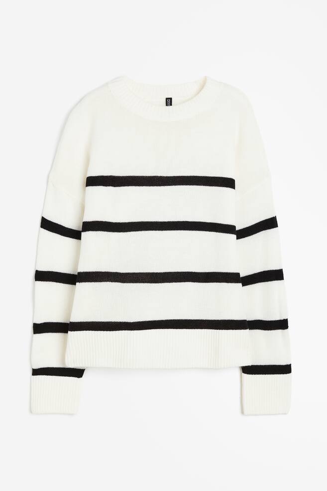 Jacquard-knit jumper - Cream/Striped/Cream/Striped/Cream/Striped/Light beige/Striped/dc/dc - 2