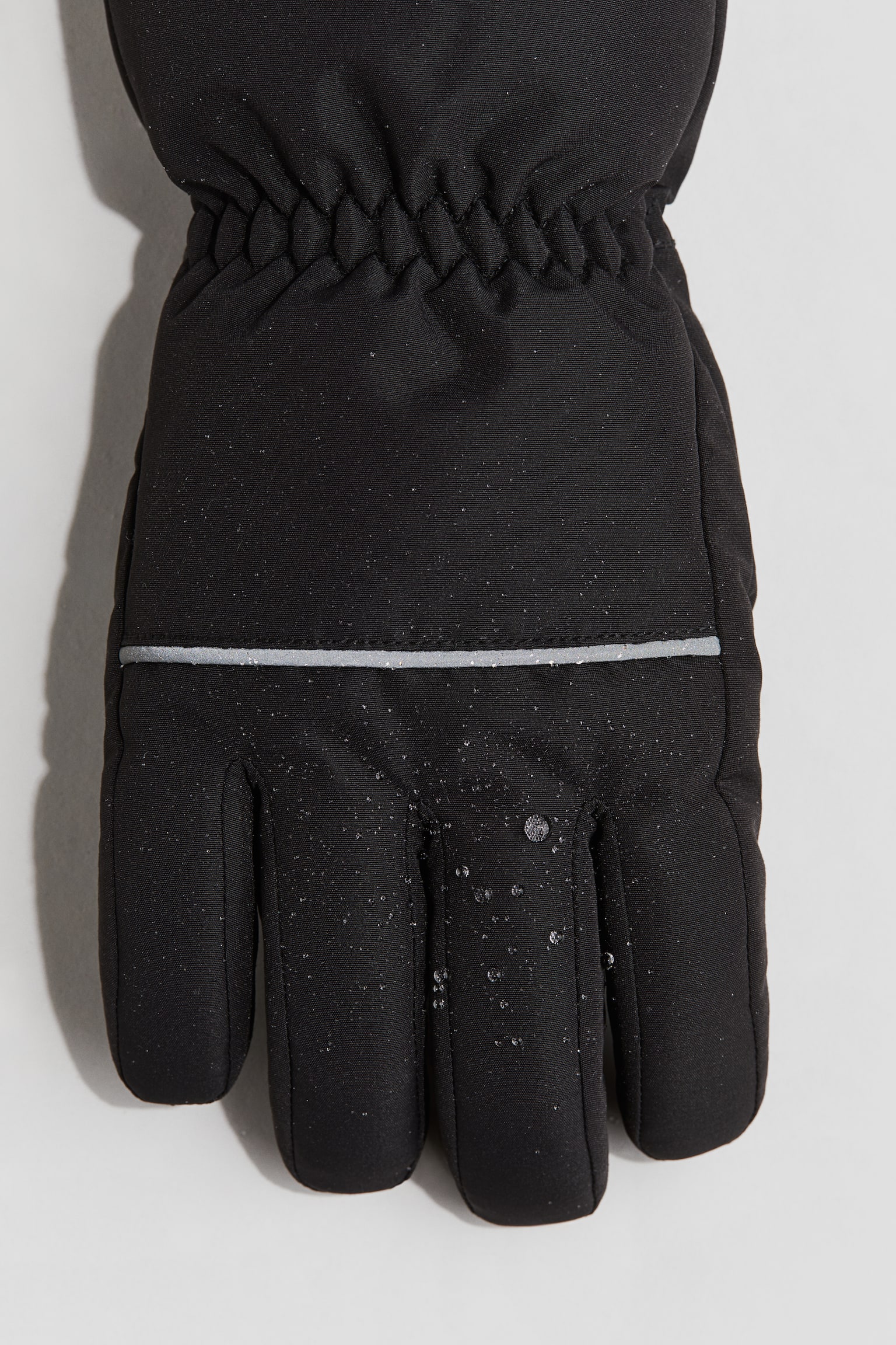 Water-repellent padded gloves - Black/Grey - 2