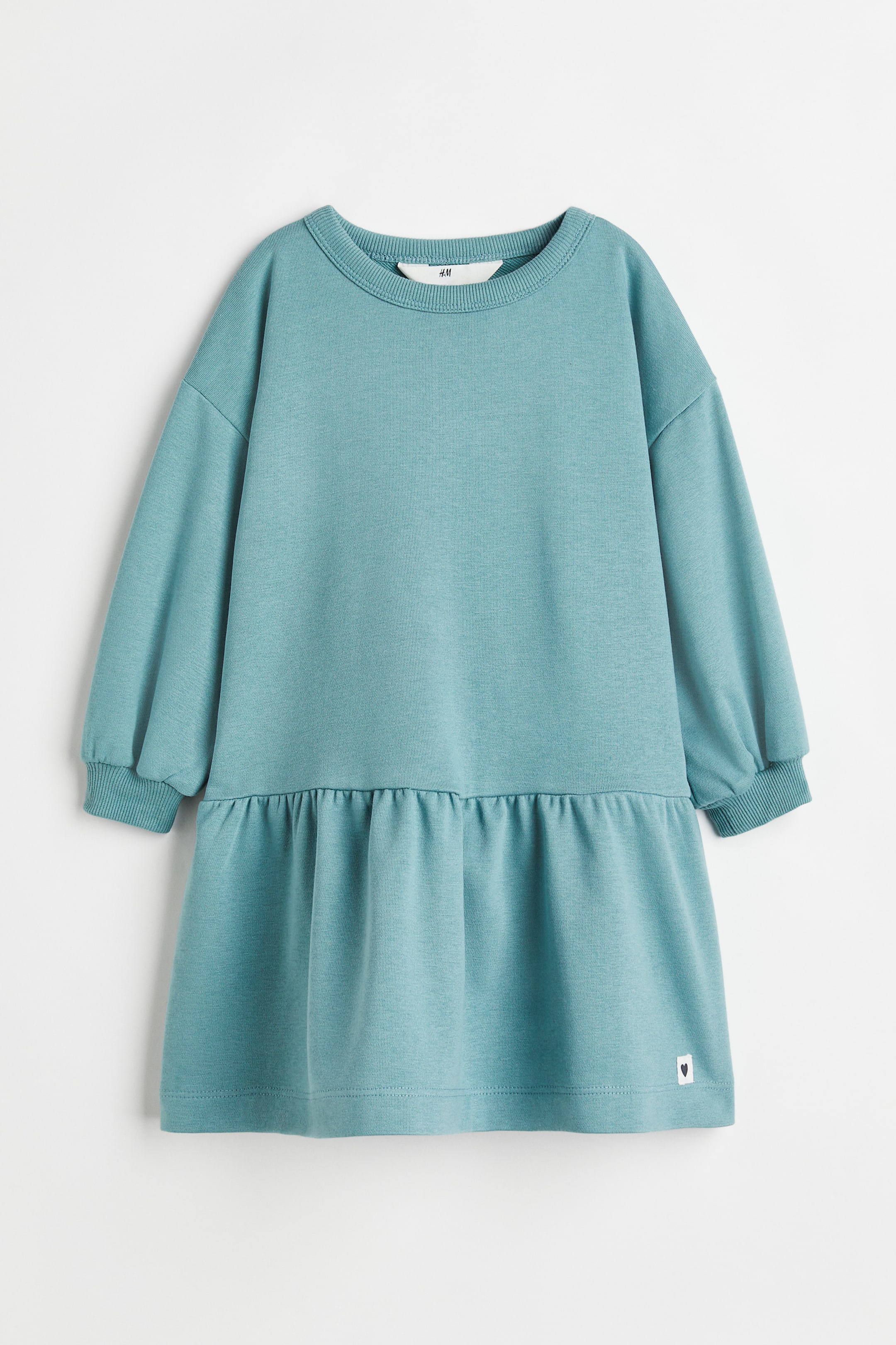 View larger image: Oversized sweatshirt dress - Turquoise - Kids | H&M 1
