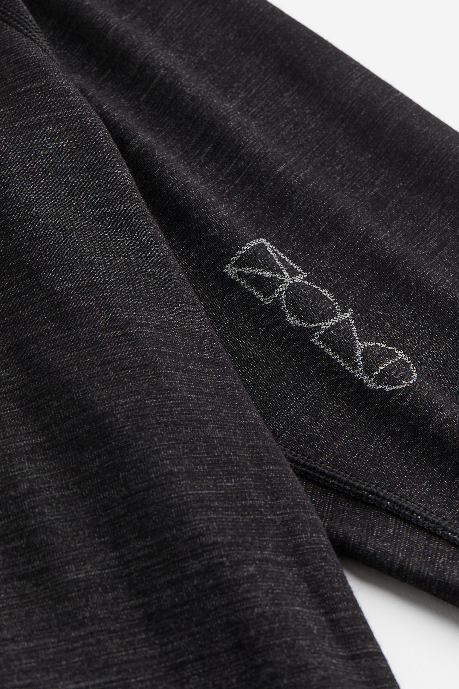 Wool-blend base layer top in DryMove™ - Dark grey marl - 4