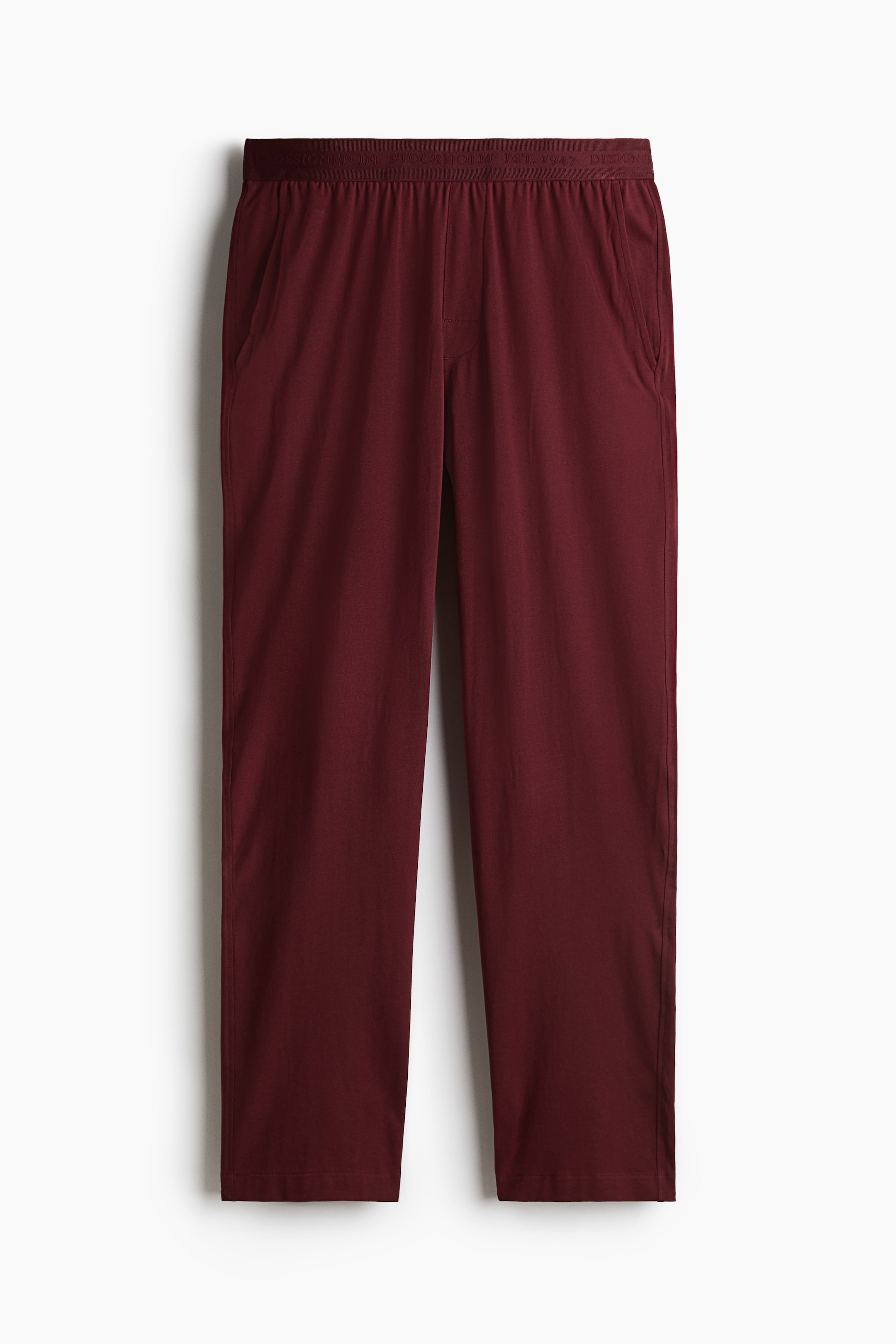 Relaxed Fit Cotton jersey pyjamas - Dark red - Men | H&M GB 6