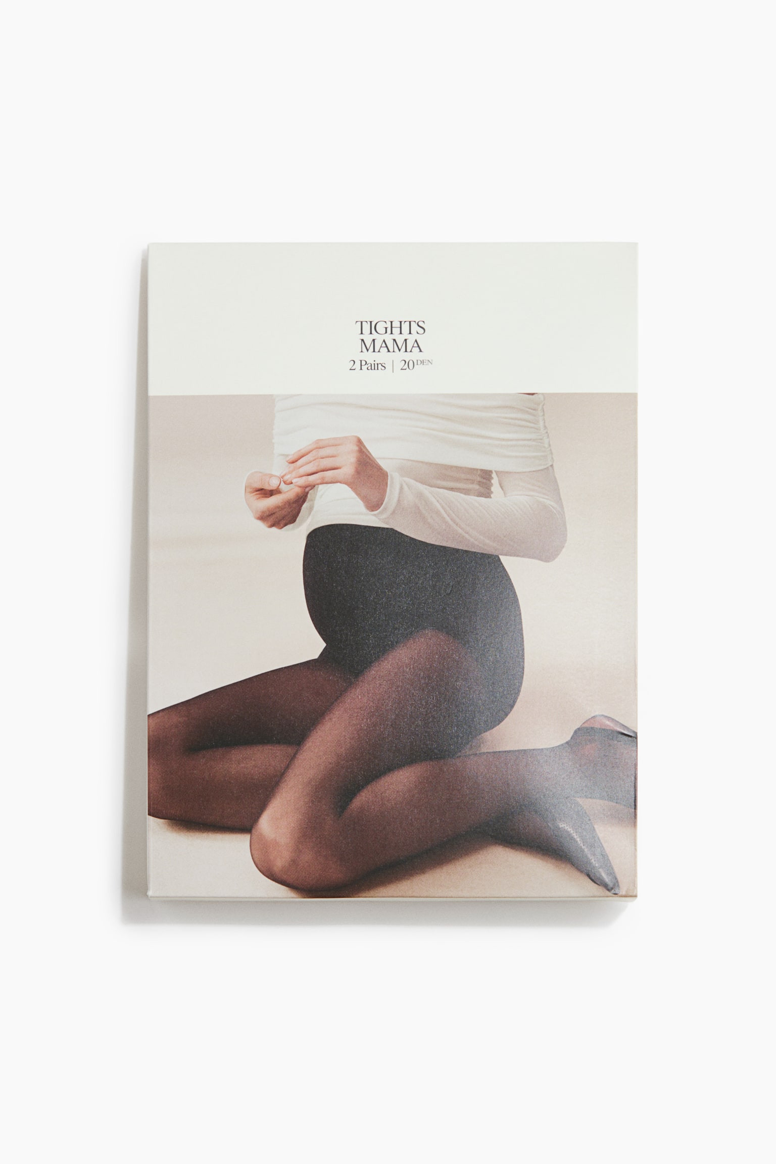 MAMA 2-pack tights 20 denier with Lycra® - Dark brown/Dark beige/Light brown/Black
