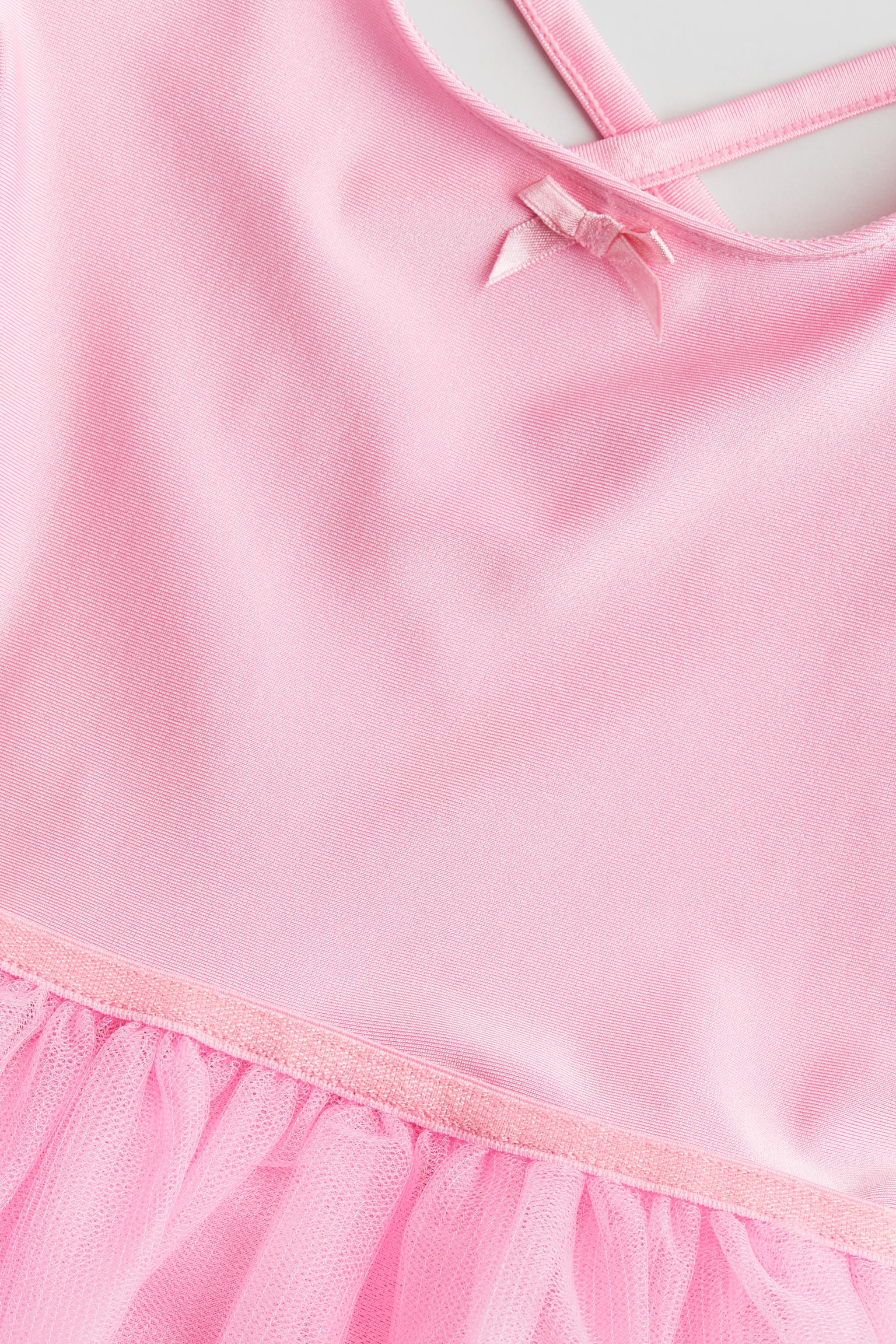 Dance leotard with tulle skirt - Pink/Light pink/Light pink/Black - 2