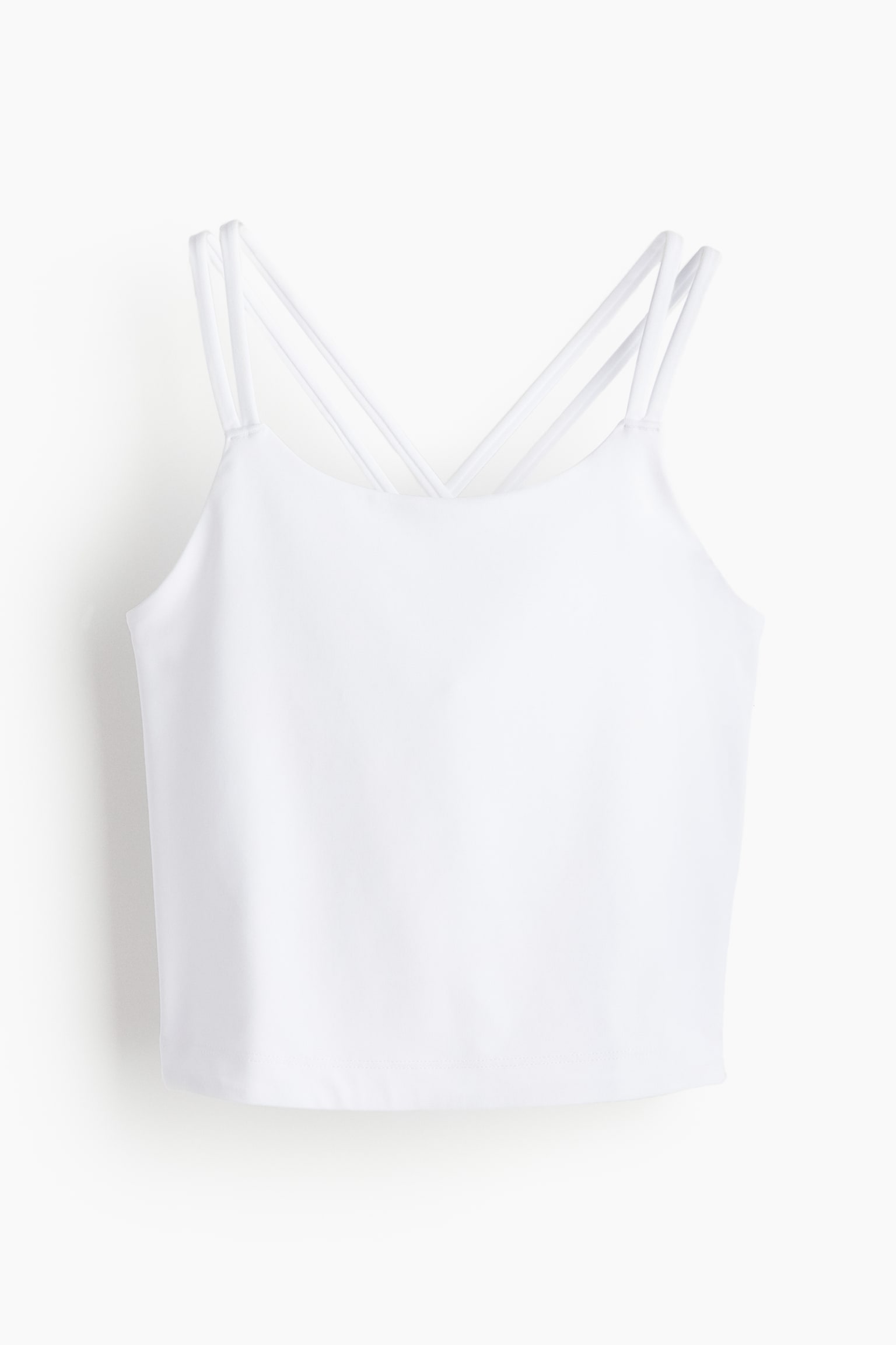 Short Activewear Cami In DryMove™ - White/Black/Pink - 1