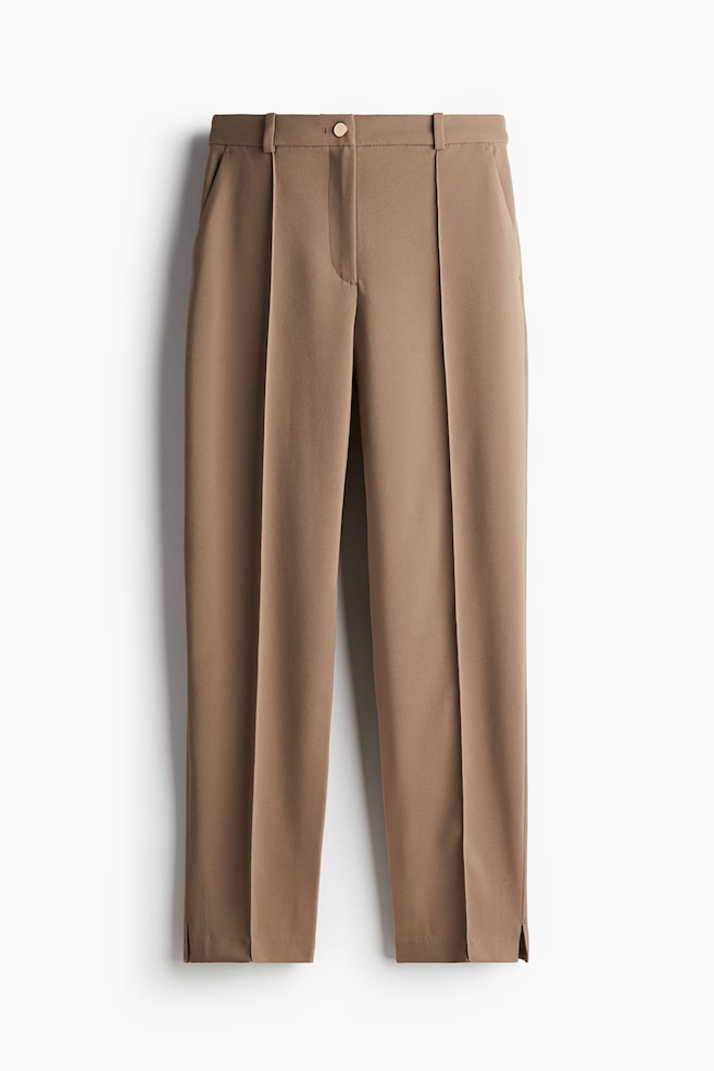 Tapered Dress Pants - Dark beige/Black/Dark khaki green - 1