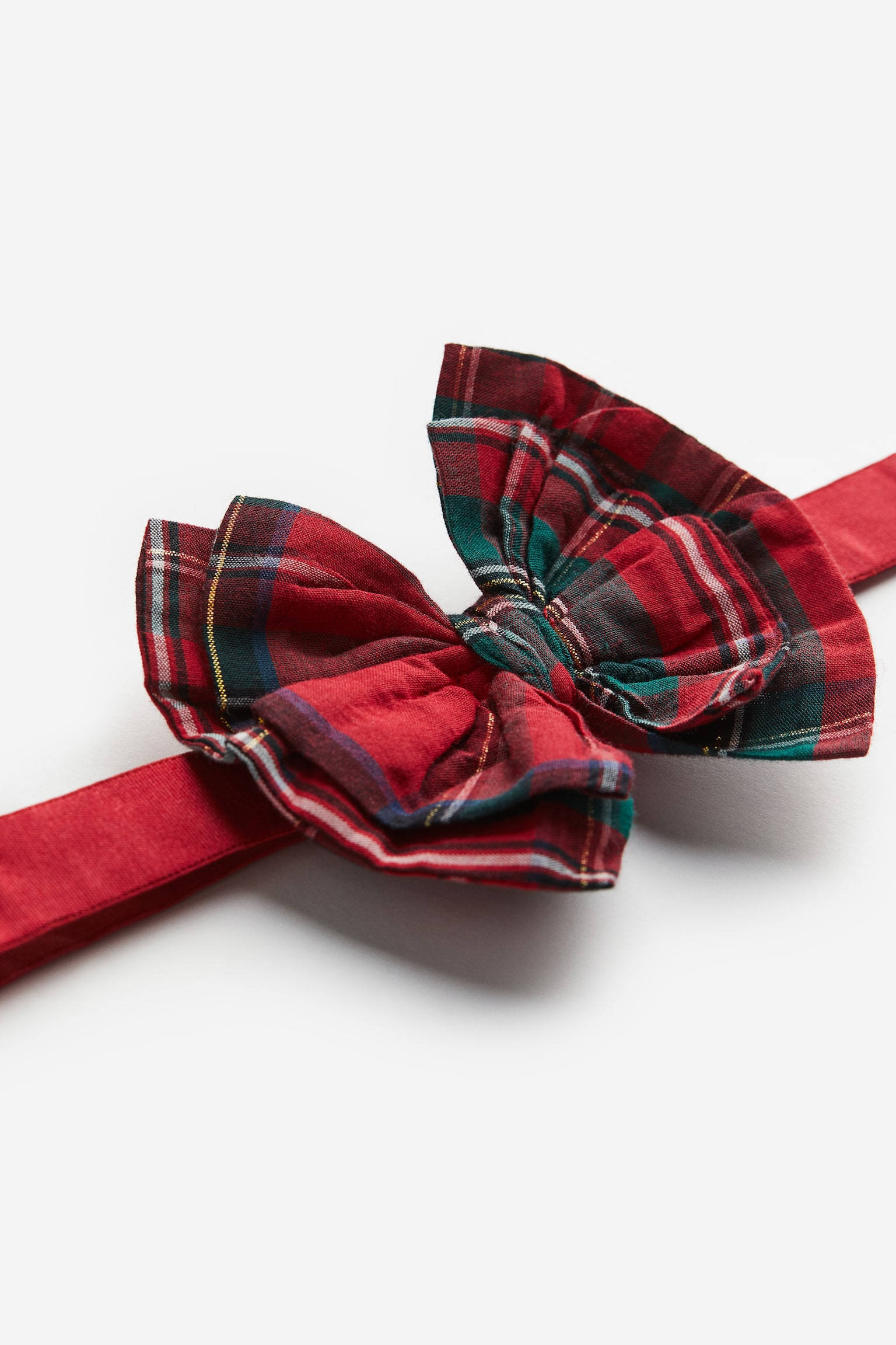 3-piece Flounce Trim Set - Red/Check - 2