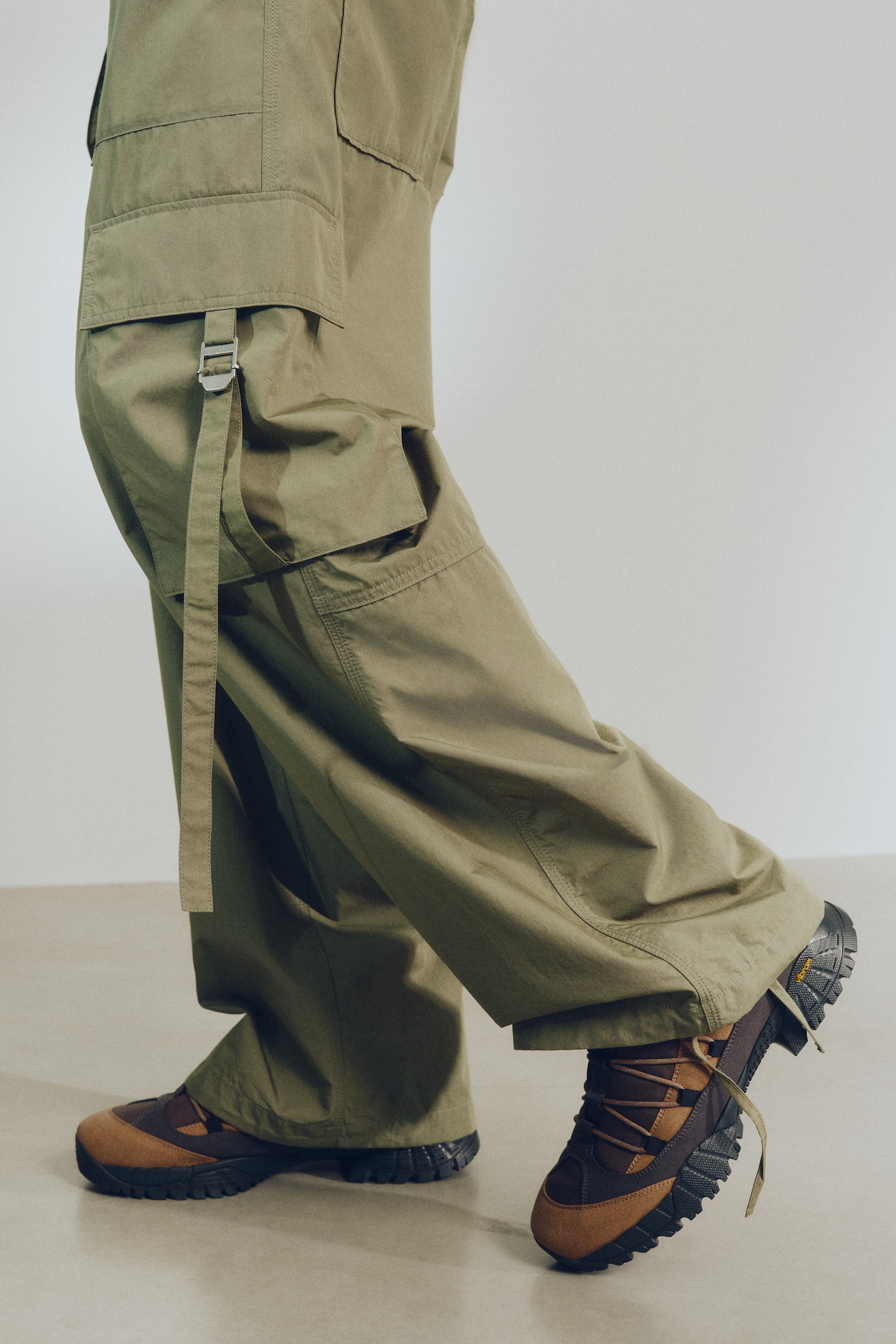 Cargobukser Loose Fit - Kakigrøn - 5