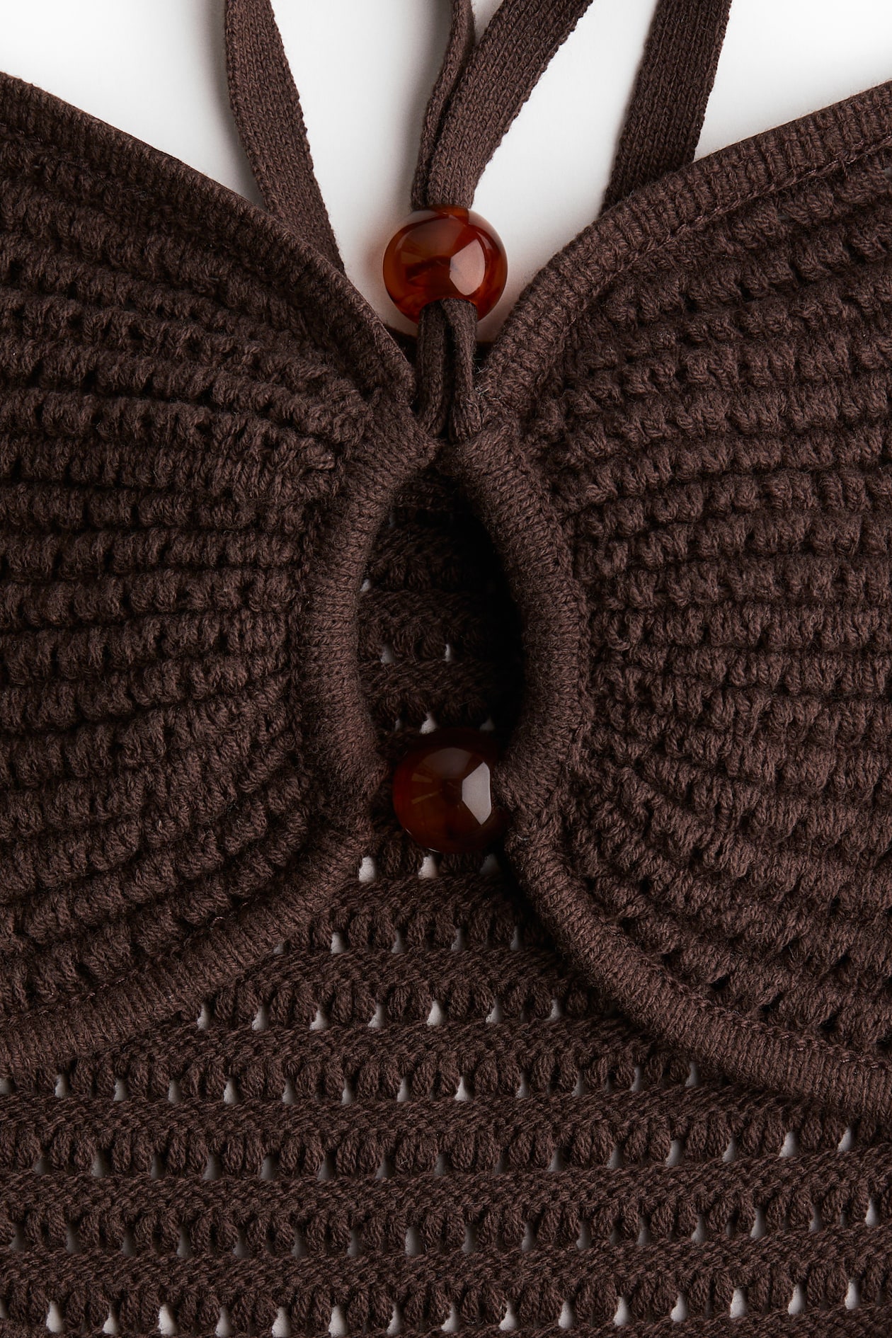 Crochet-Look Halterneck Dress - image 5
