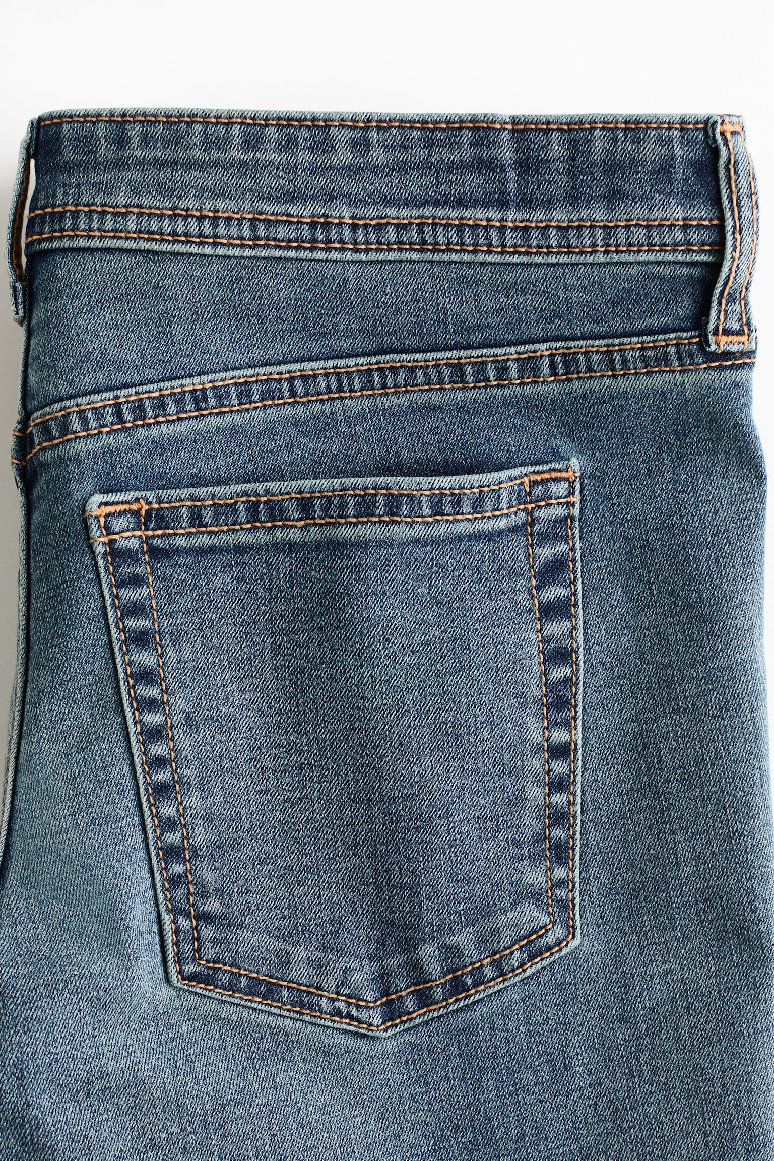 Женские джинсы H&M Skinny Ultra-Low-Waist Ankle, цвет: Тёмный джинсовый синий — фото 7