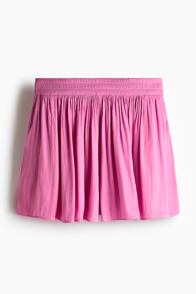 Pull-On Shorts - Pink/Taupe - 1